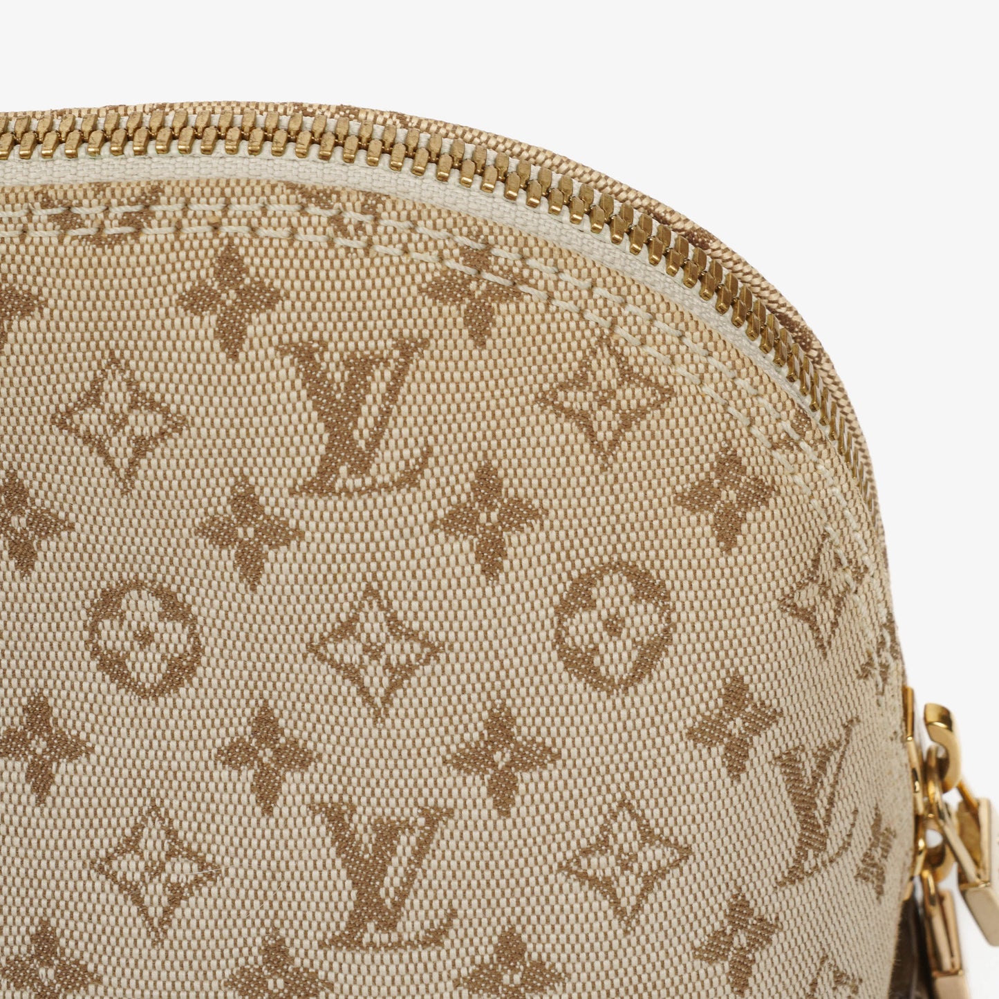 Louis Vuitton Mini Alma Long Brown Monogram Handbag