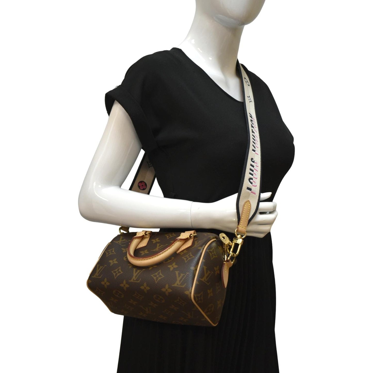 LOUIS VUITTON Giant Bandouliere 20 Monogram Canvas Shoulder Bag Brown