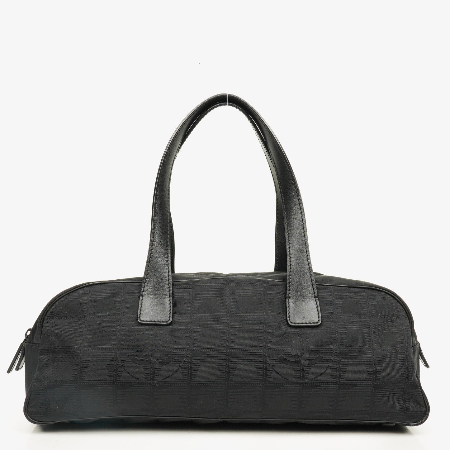 Chanel Black New Travel Line Nylon Mini Boston Bag