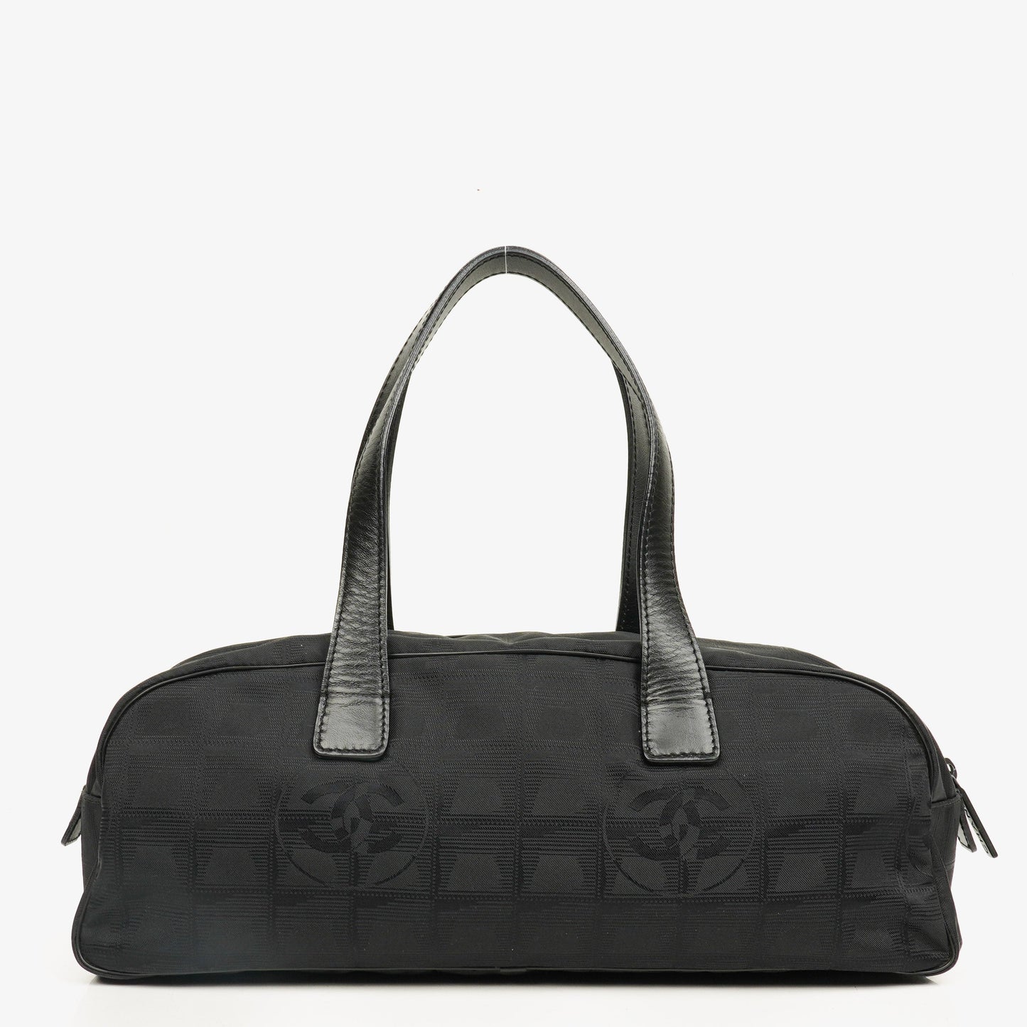 Chanel Black New Travel Line Nylon Mini Boston Bag