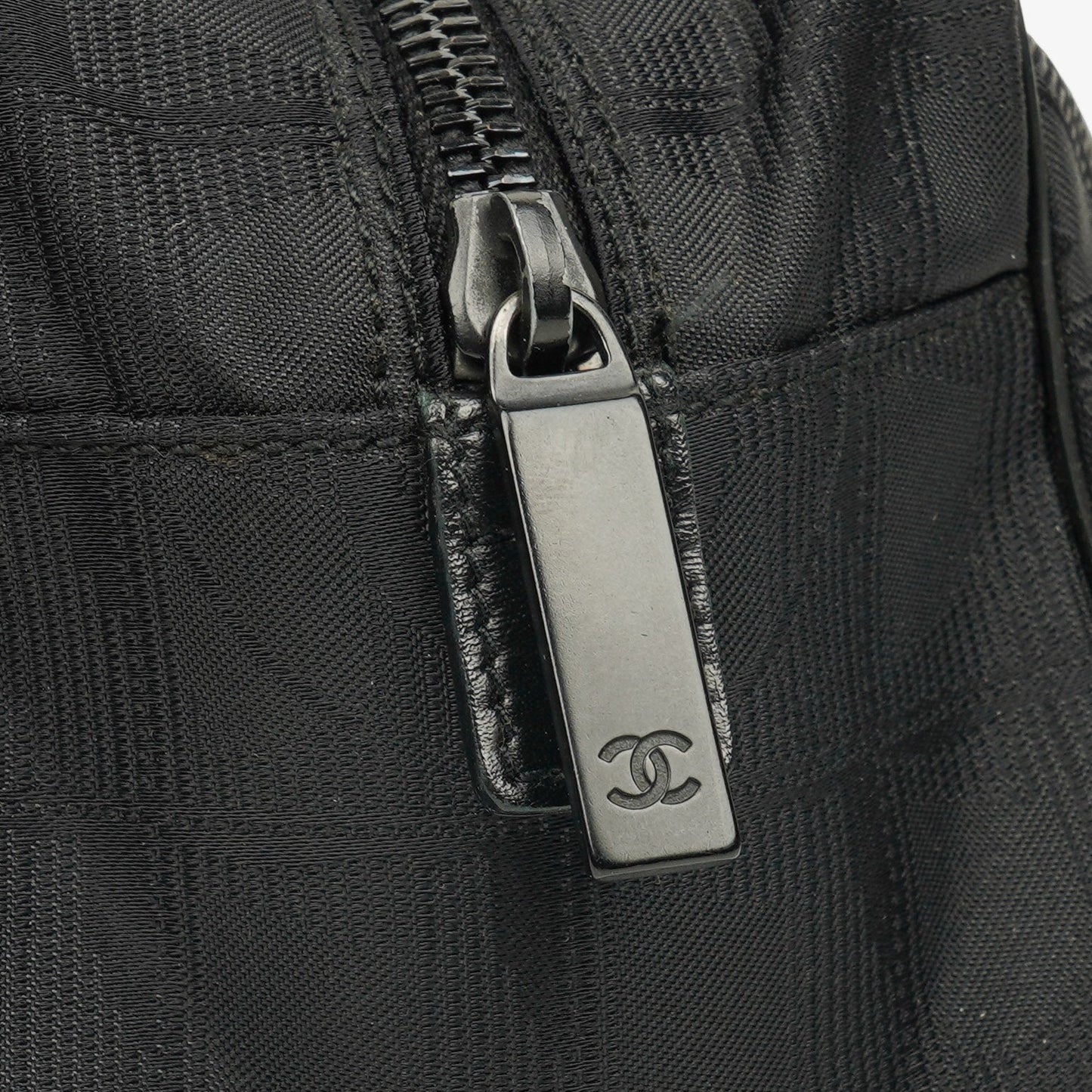 Chanel Black New Travel Line Nylon Mini Boston Bag