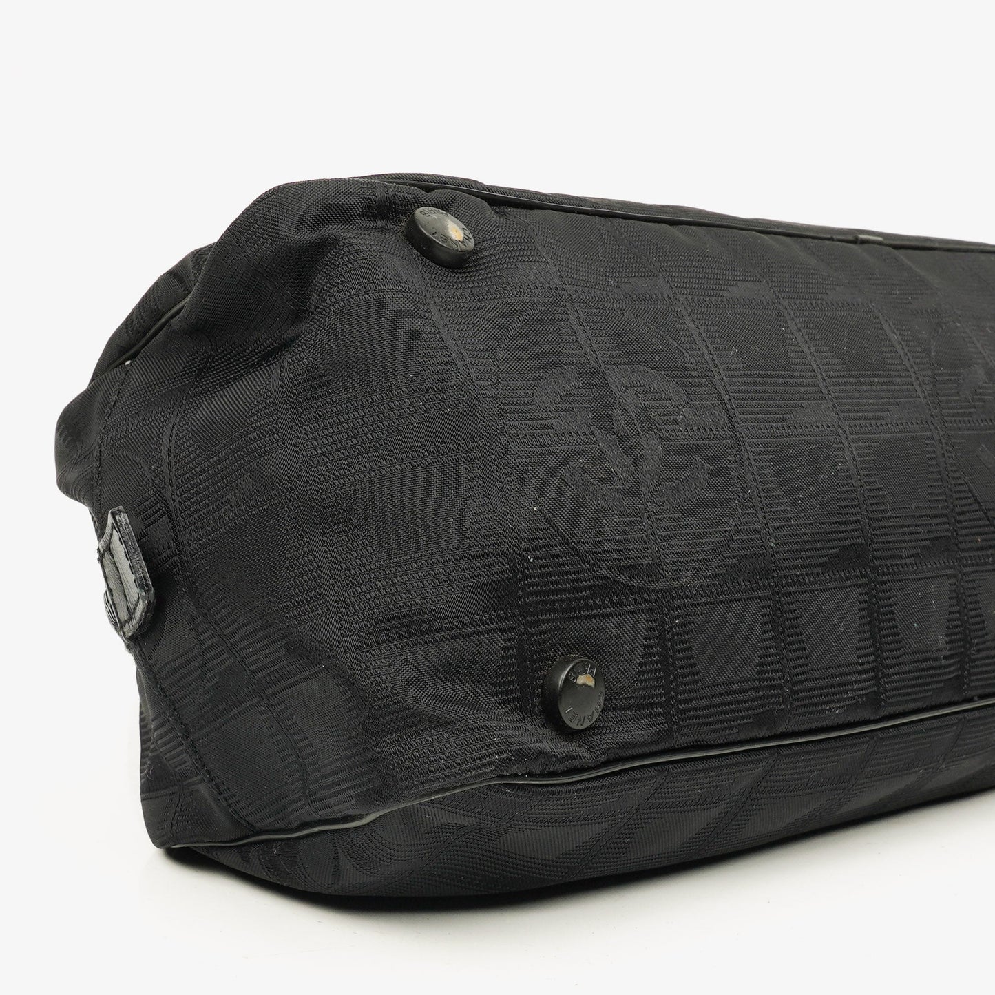 Chanel Black New Travel Line Nylon Mini Boston Bag