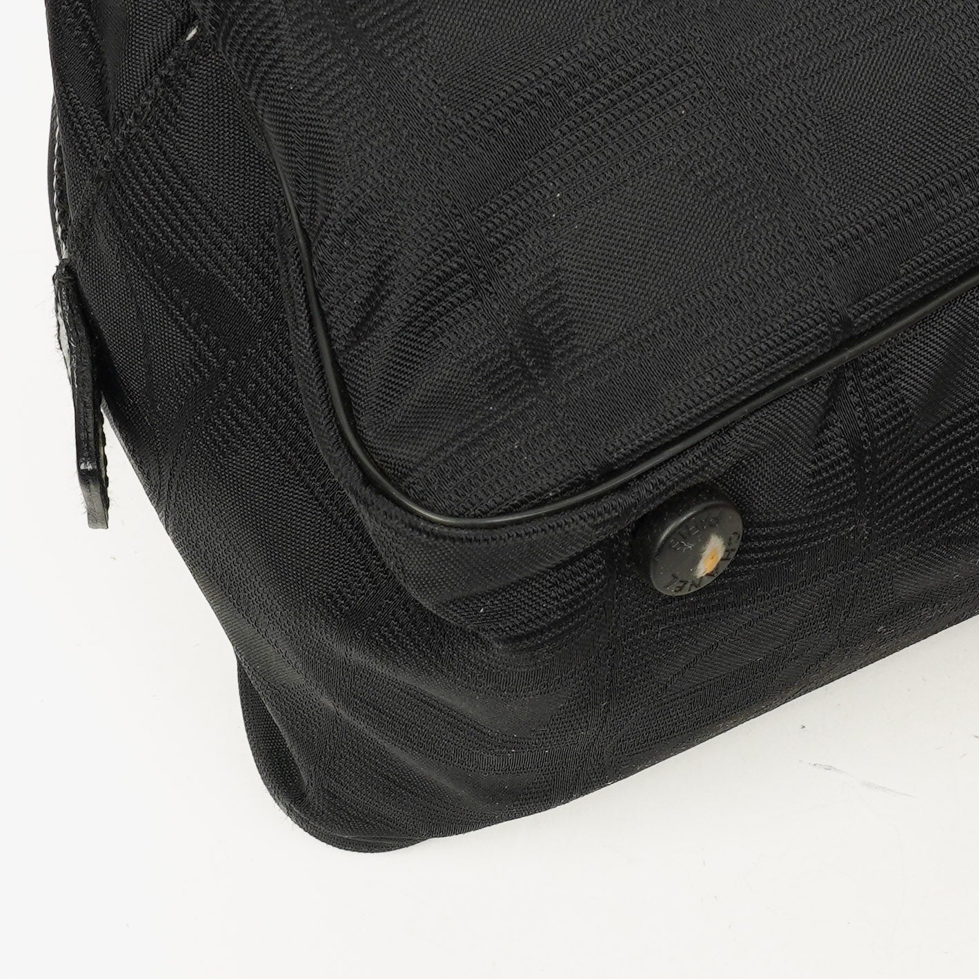 Chanel Black New Travel Line Nylon Mini Boston Bag