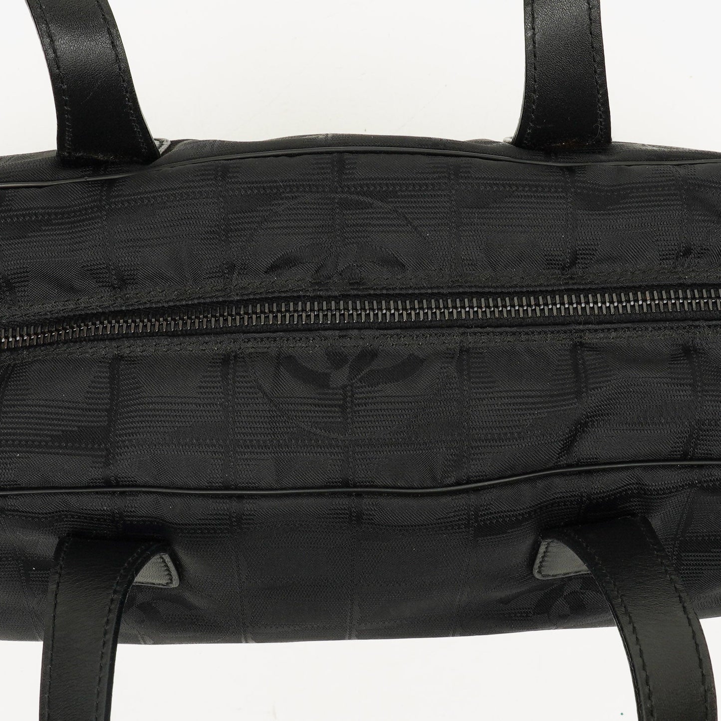 Chanel Black New Travel Line Nylon Mini Boston Bag