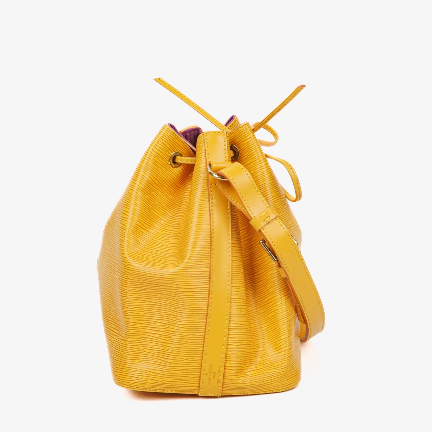 Louis Vuitton Petit Noe Yellow EPI Leather Shoulder Bag