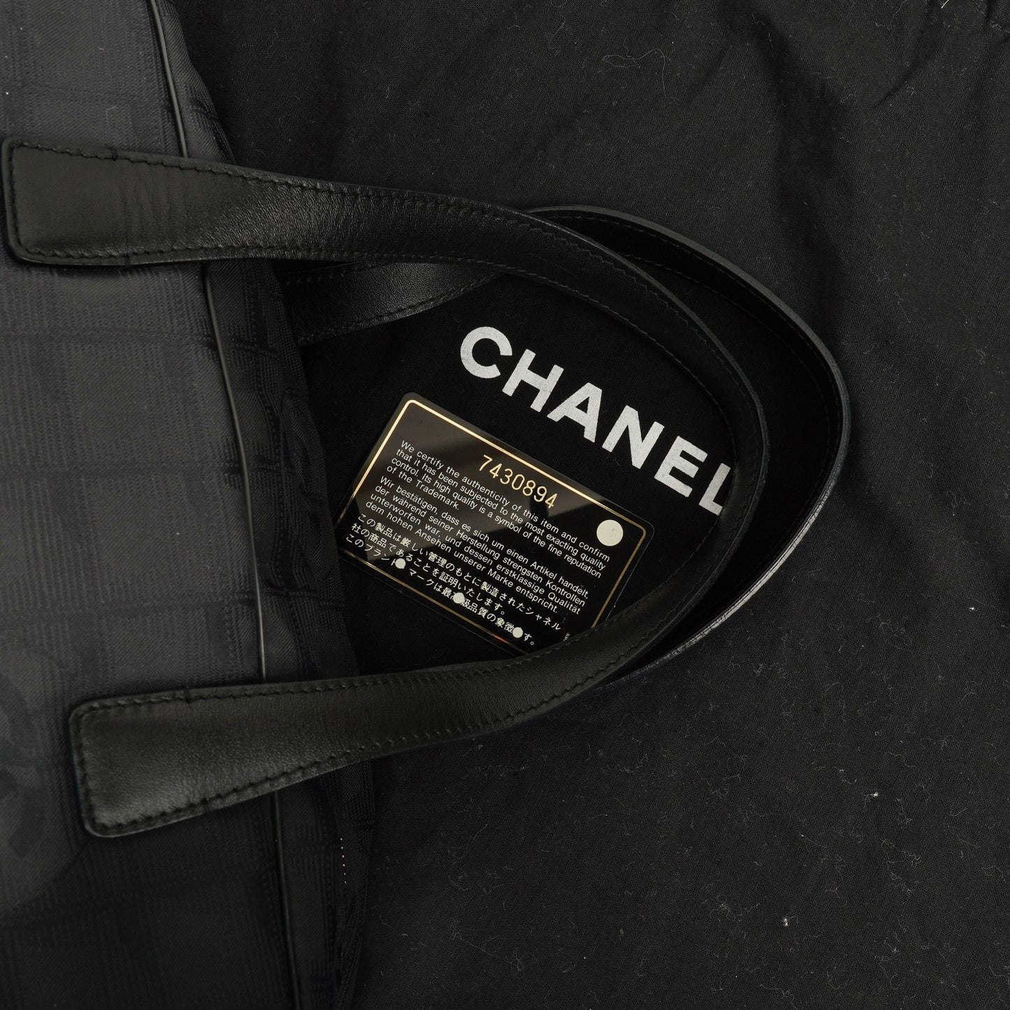 Chanel Black New Travel Line Nylon Mini Boston Bag