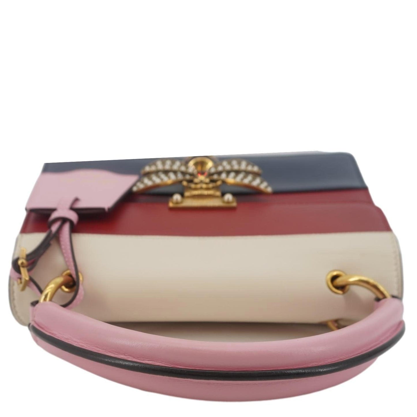 GUCCI Queen Margaret Bee Blind For Love Leather Shoulder Bag Multicolor 476541