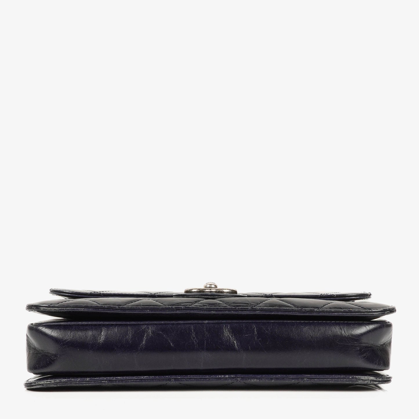 Chanel Perfect Edge Glazed Navy Quilted Calfskin Flap Bag