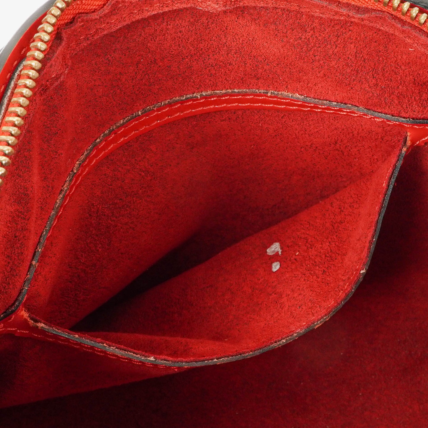 Louis Vuitton Soufflot Handbag In Red Epi Leather