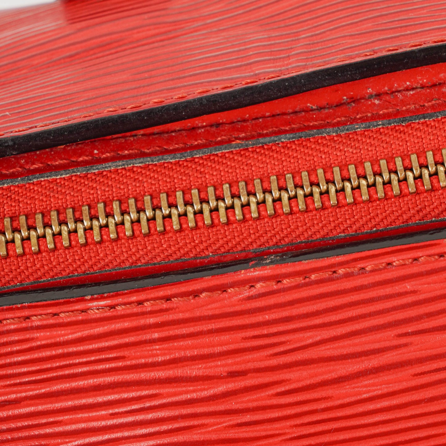 Louis Vuitton Soufflot Handbag In Red Epi Leather
