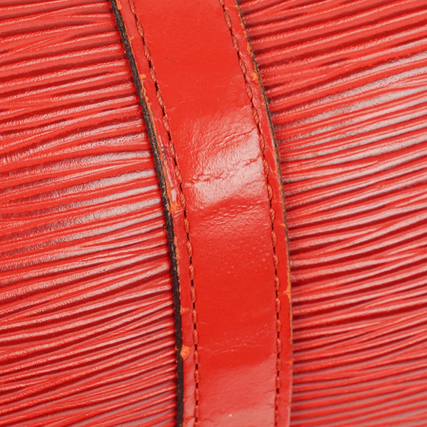 Louis Vuitton Soufflot Handbag In Red Epi Leather