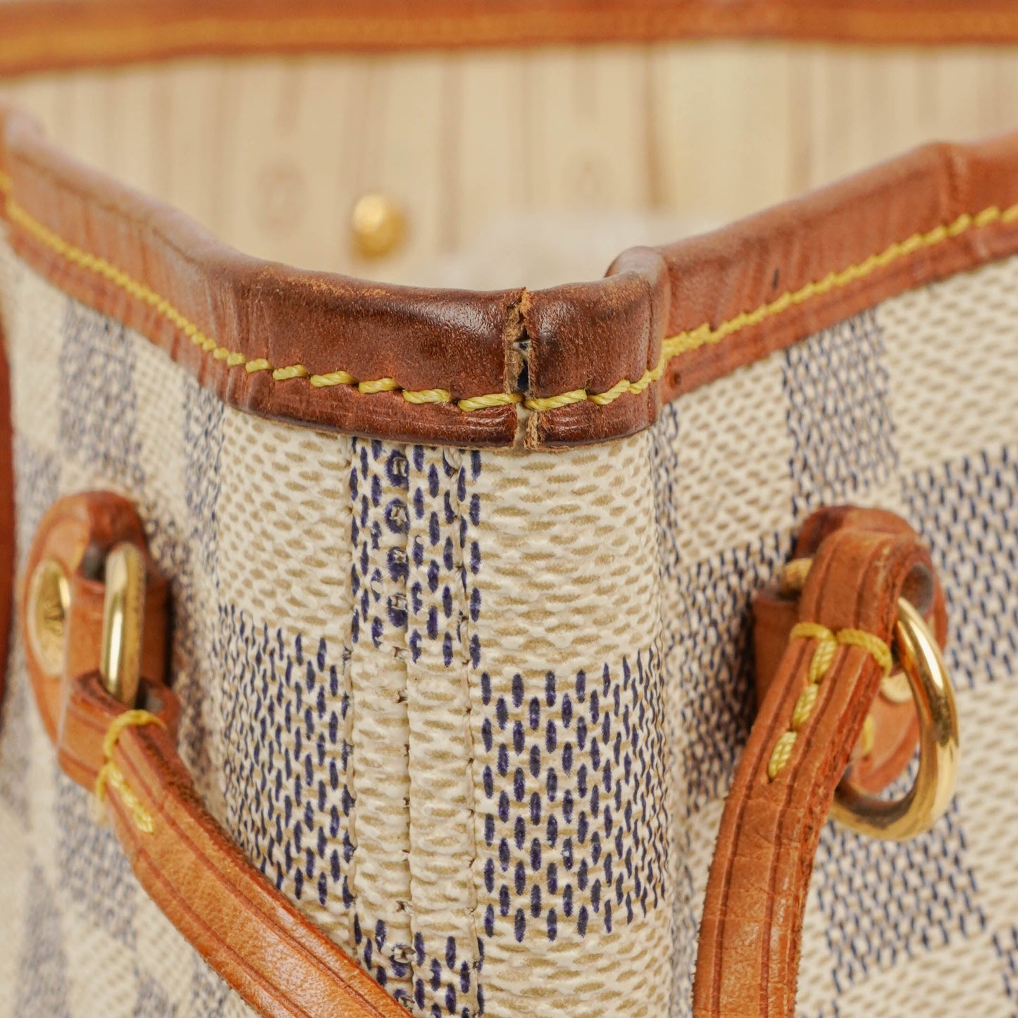 Louis Vuitton Damier Azur Coated Canvas Neverfull PM Tote Bag
