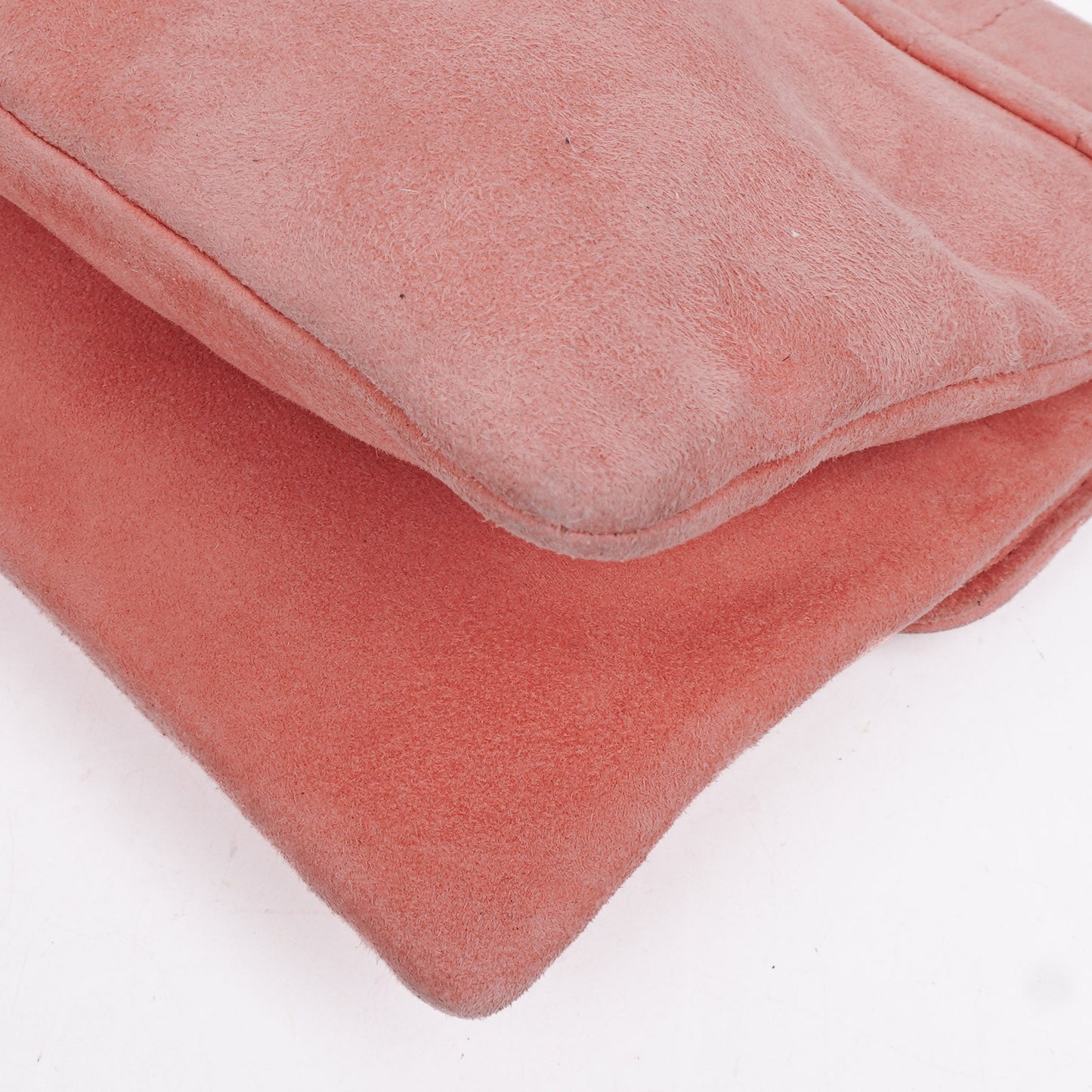 Chanel Pink Suede Chocolate Bar Mademoiselle Flap Bag