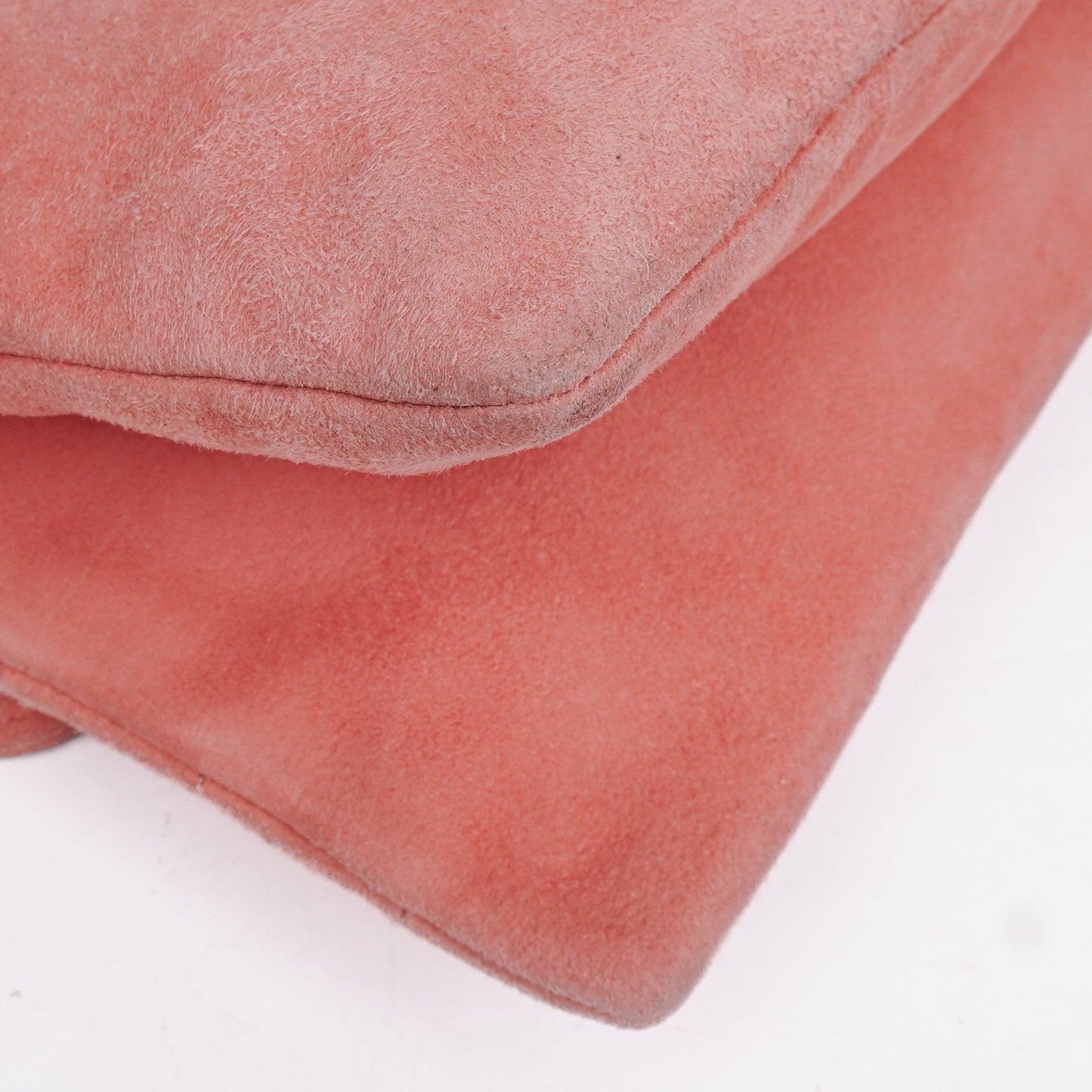 Chanel Pink Suede Chocolate Bar Mademoiselle Flap Bag