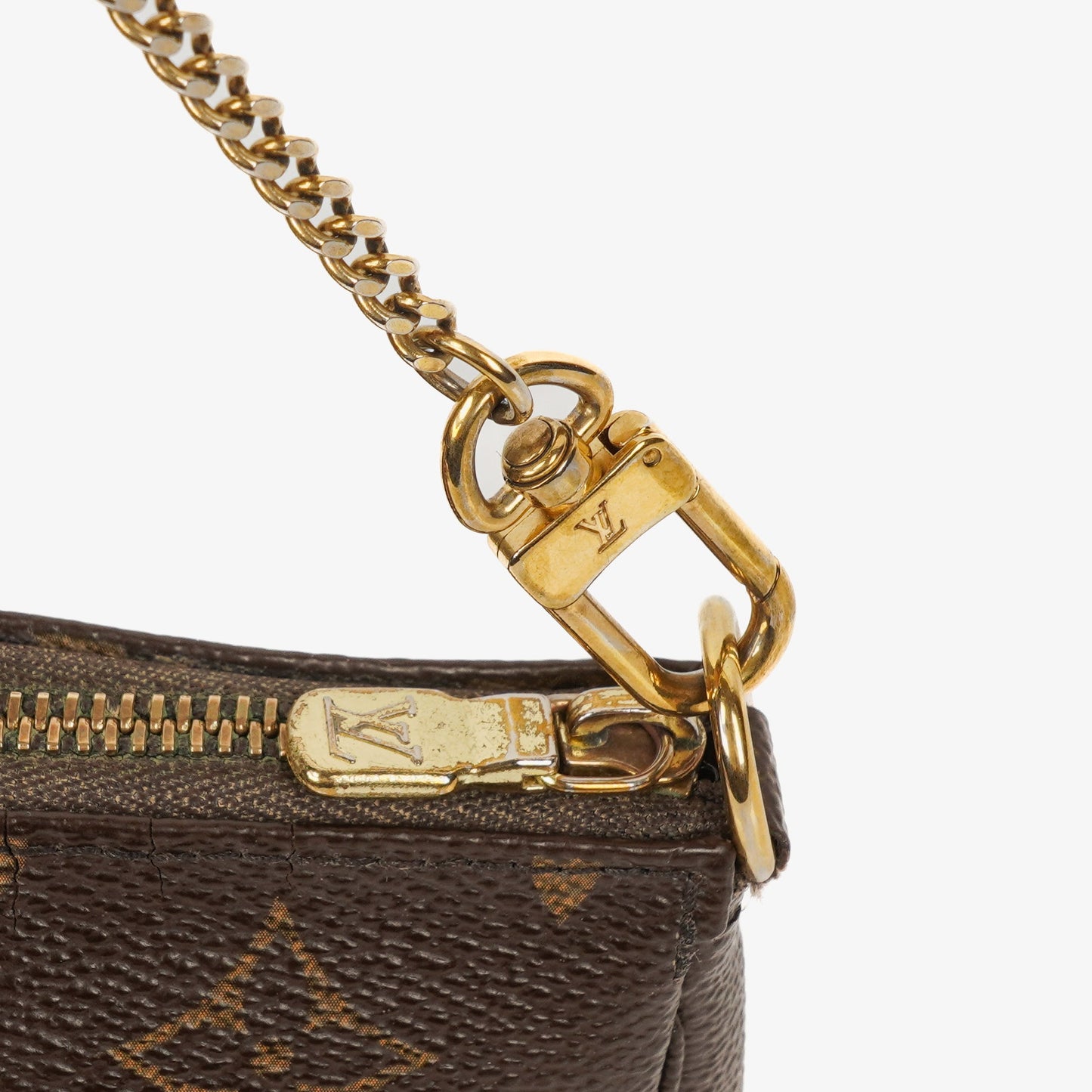 Louis Vuitton Mini Pochette Accessoires Monogram Canvas Clutch Handbag