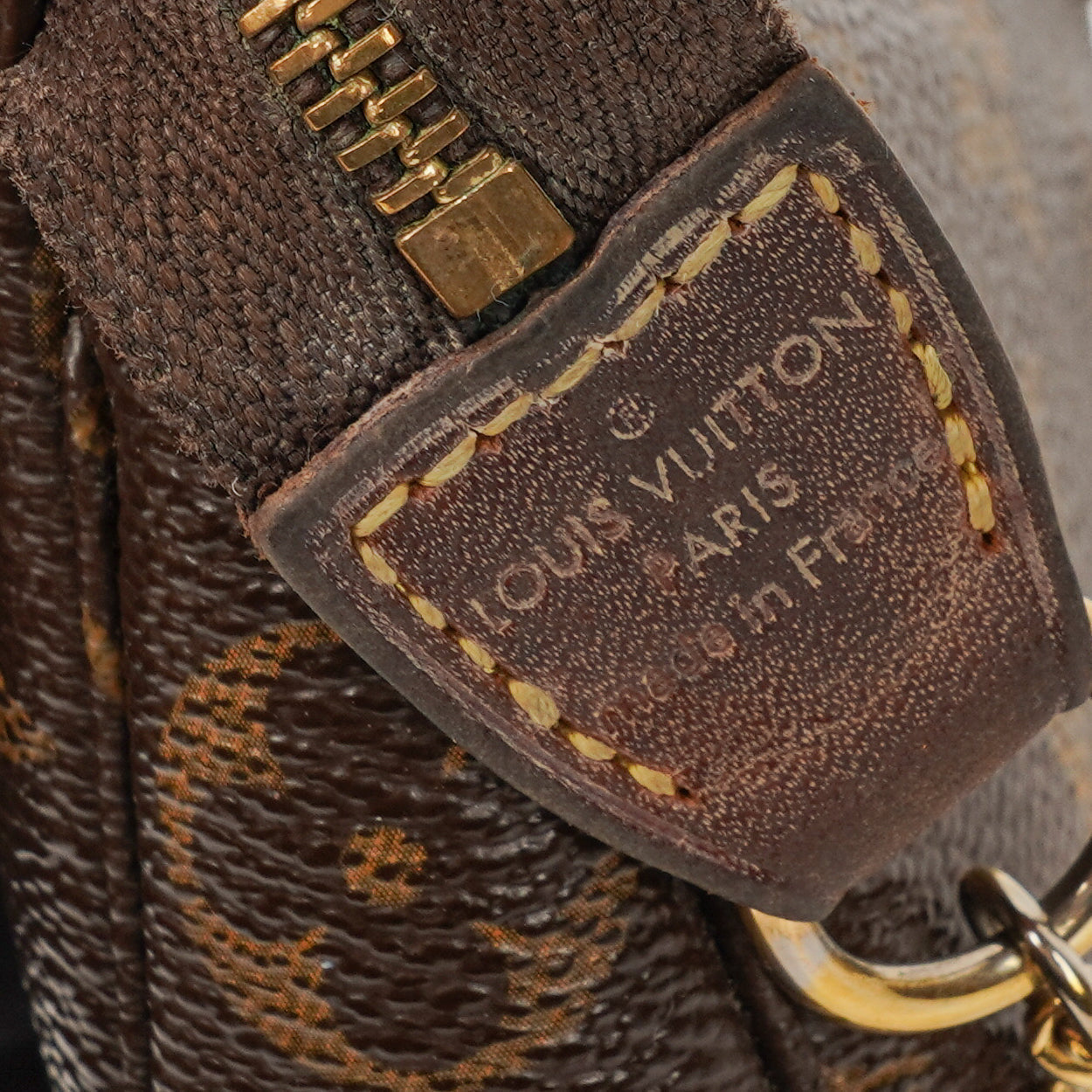 Louis Vuitton Mini Pochette Accessoires Monogram Canvas Clutch Handbag