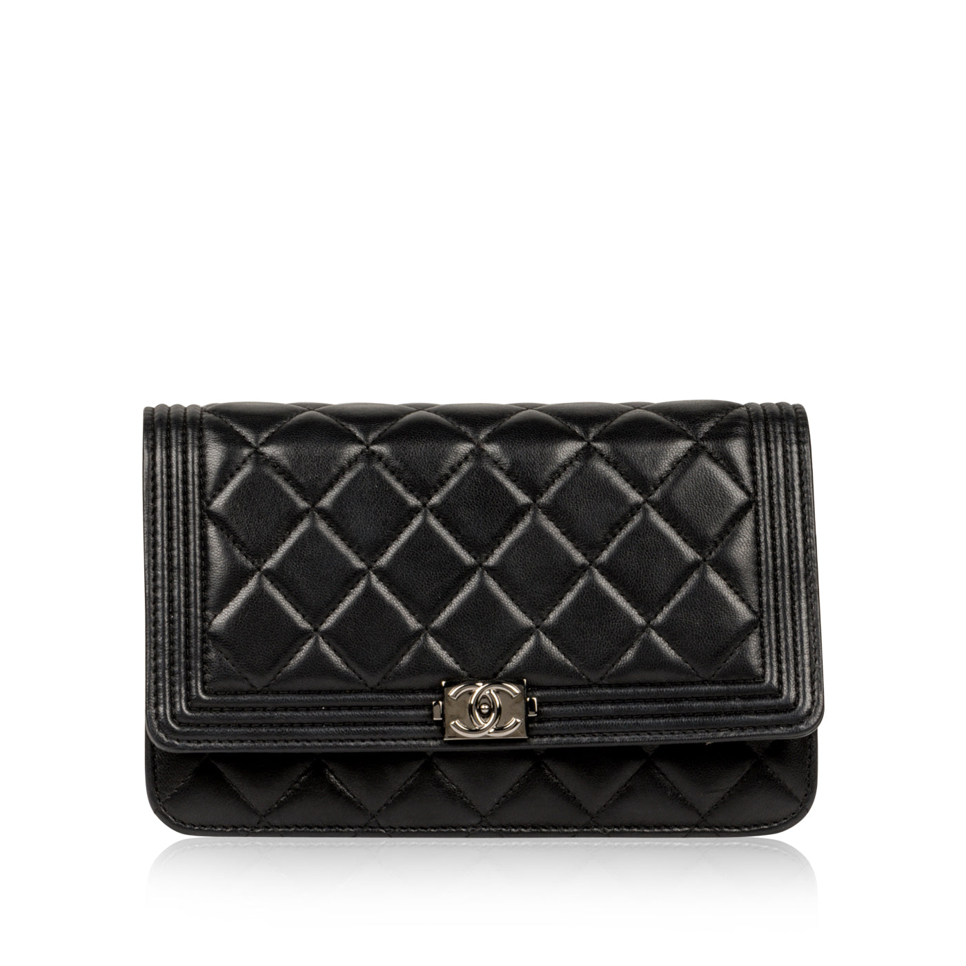 Chanel Classic Flap Lambskin Black Crossbody Style 3