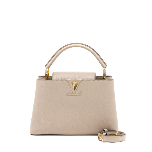 Louis Vuitton Capucine MM Taurillon Galet GHW