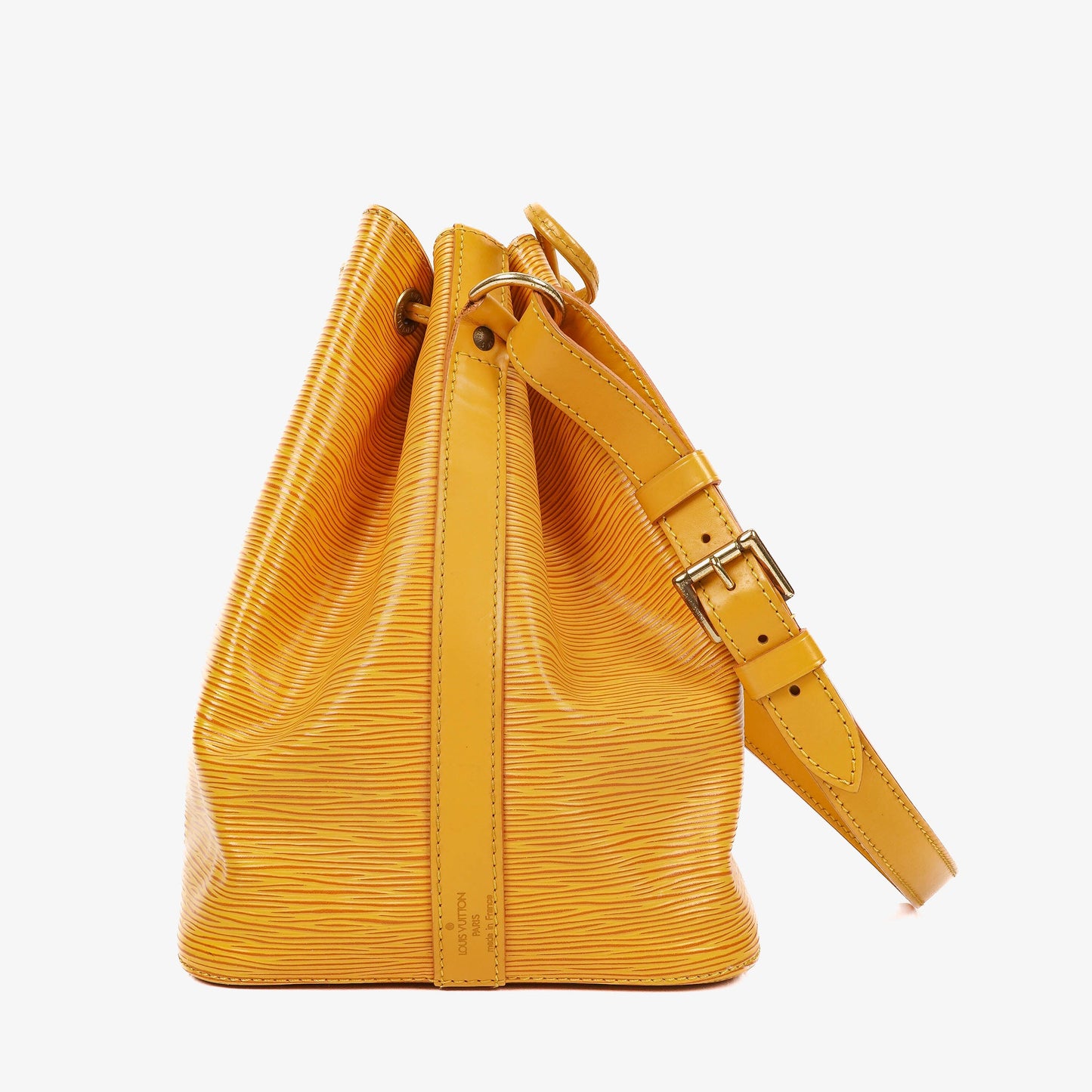 Louis Vuitton Petit Noe Yellow EPI Leather Shoulder Bag