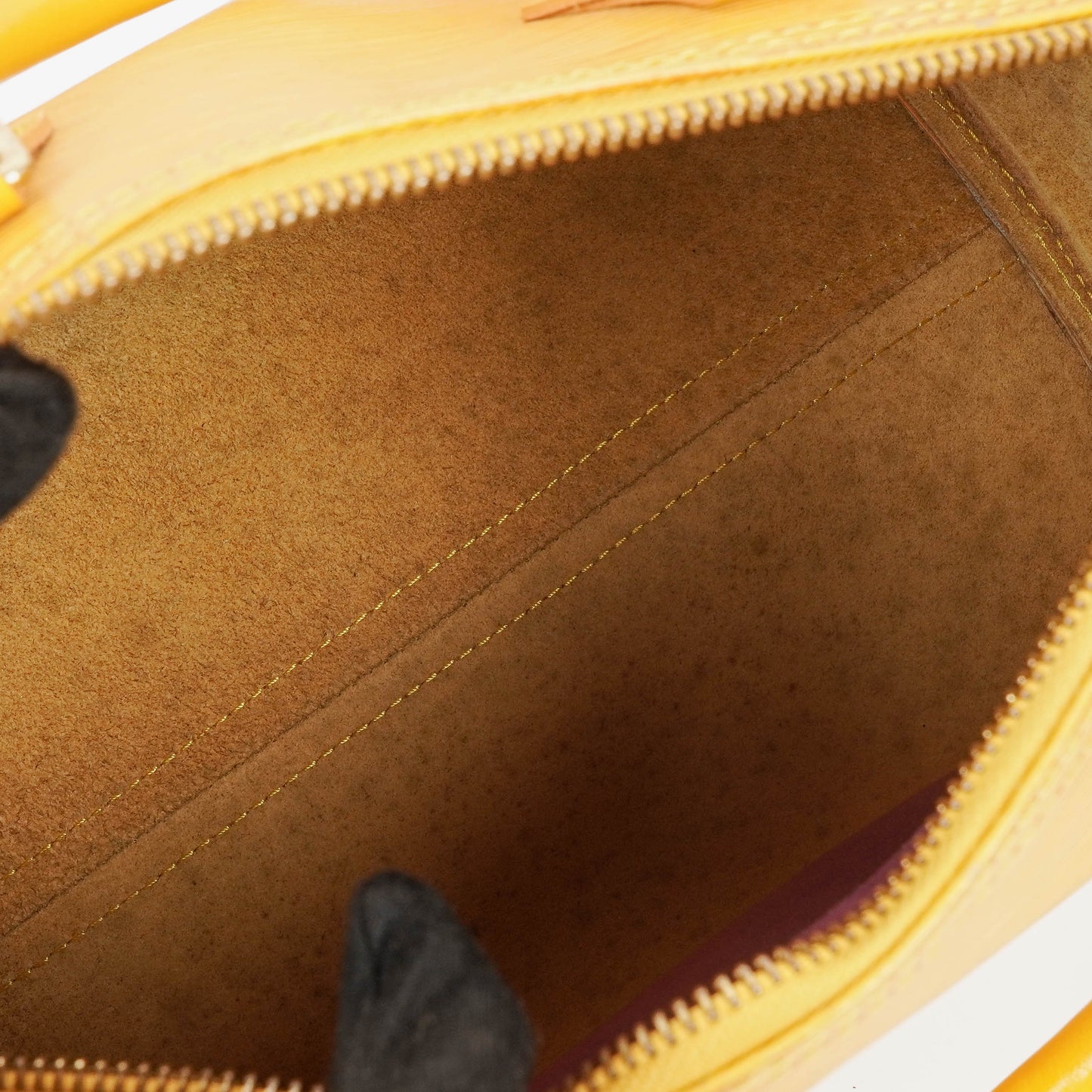 Louis Vuitton  25 Yellow EPI Leather Handbag