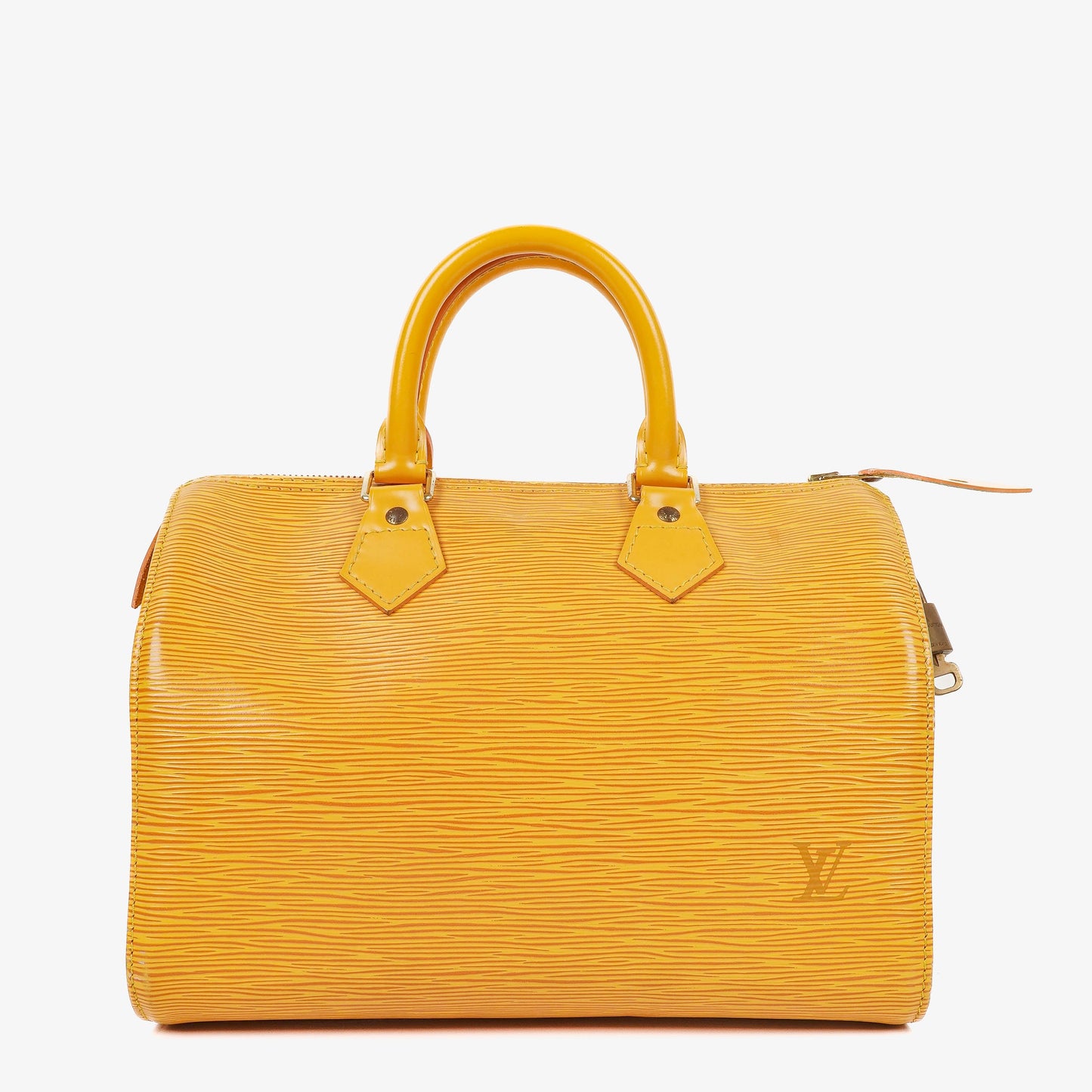 Louis Vuitton  25 Yellow EPI Leather Handbag