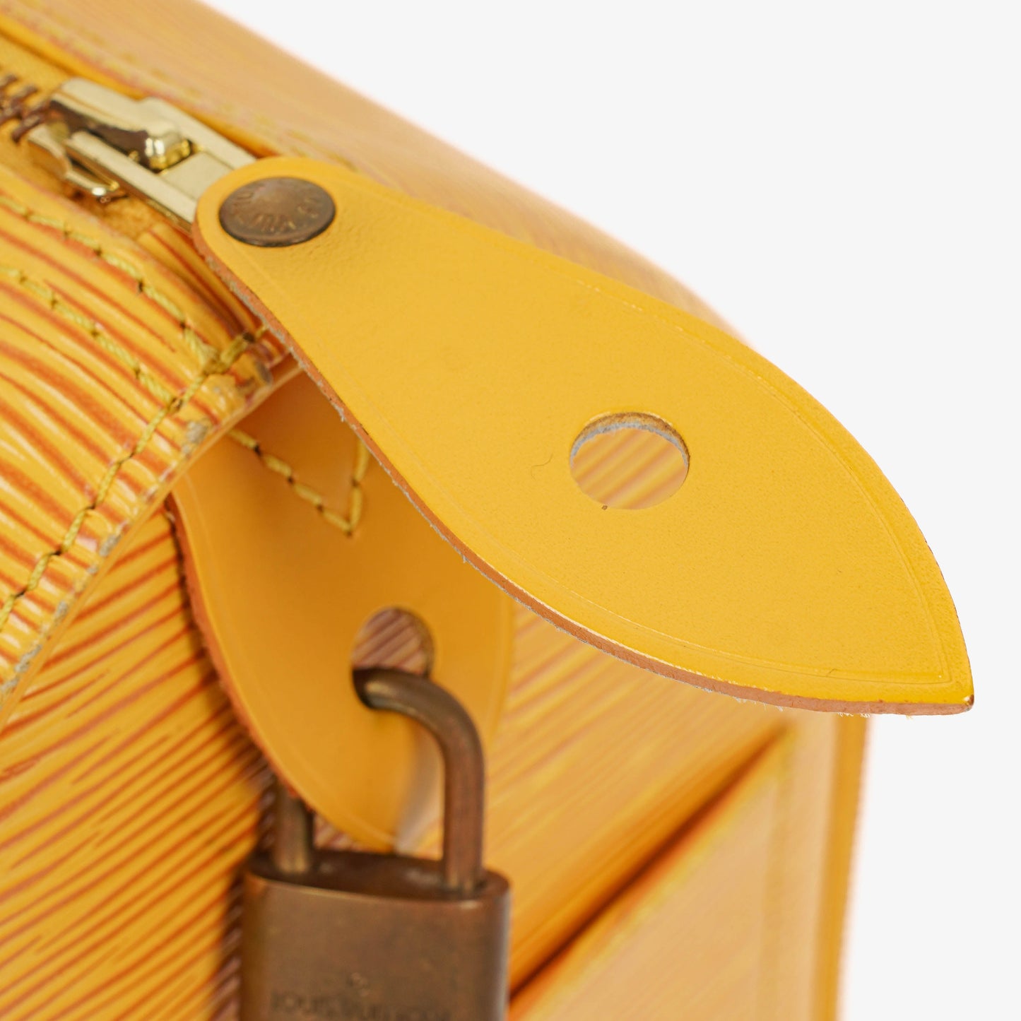 Louis Vuitton  25 Yellow EPI Leather Handbag