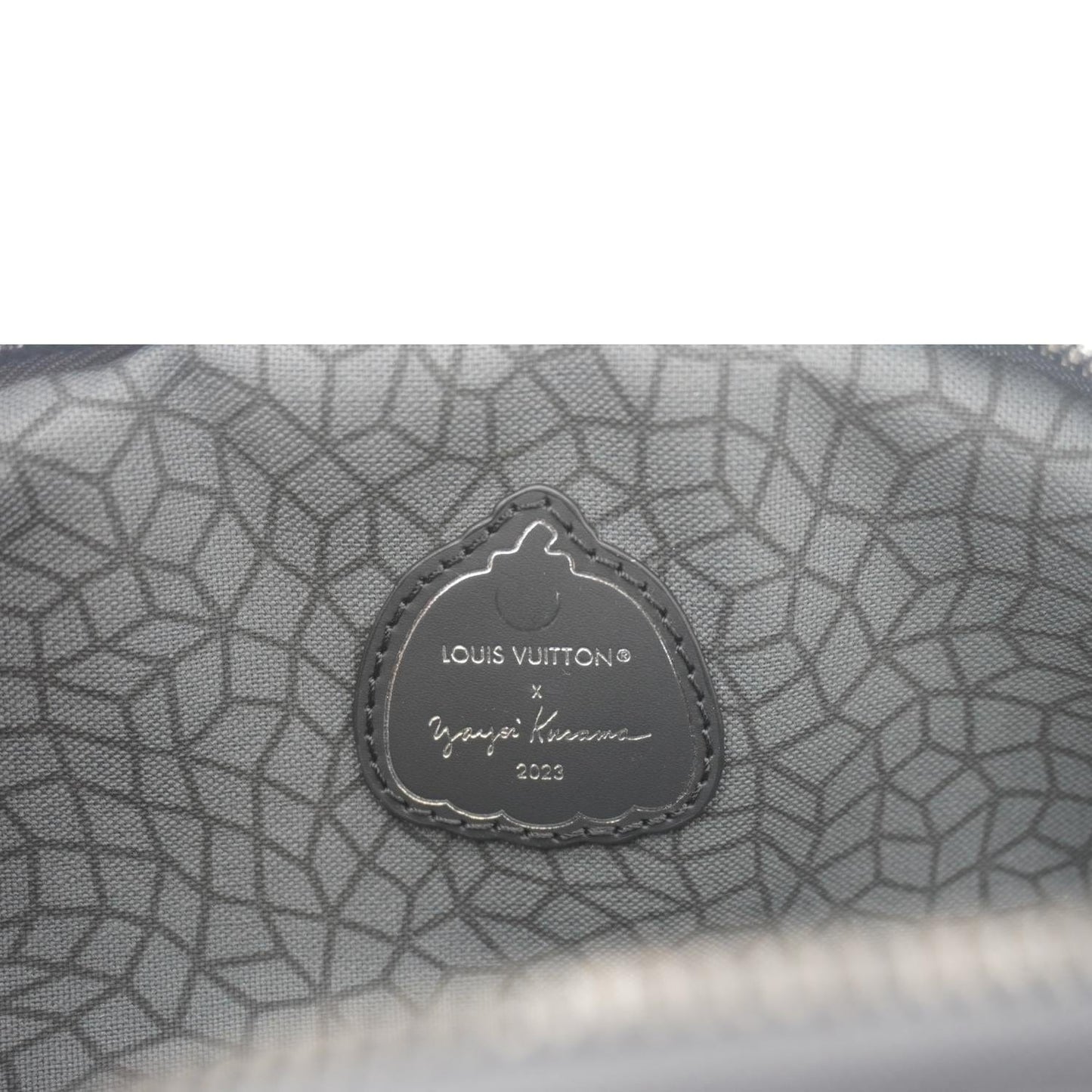 LOUIS VUITTON LV X YK Monogram Reverse Eclipse Pumpkin Canvas Bumbag Gray