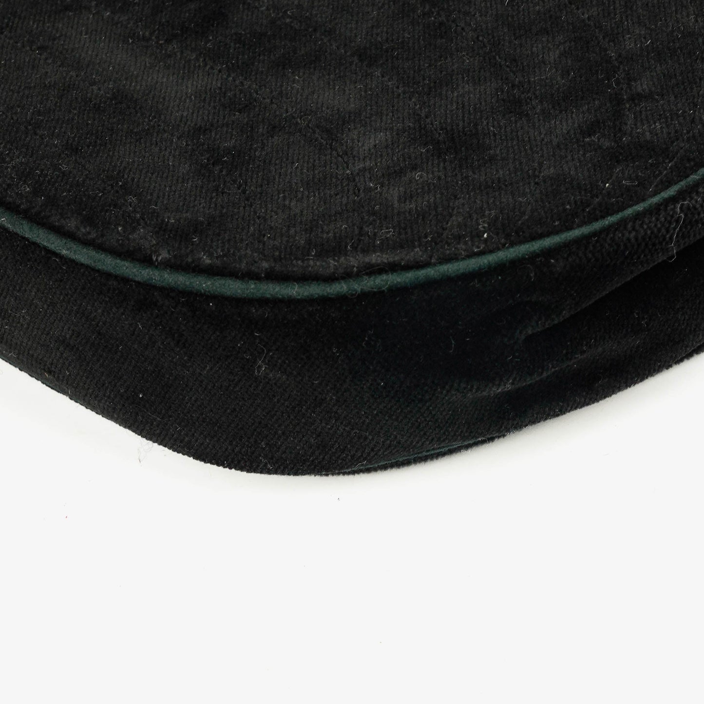 Chanel Black Velvet Half Moon Shoulder Bag