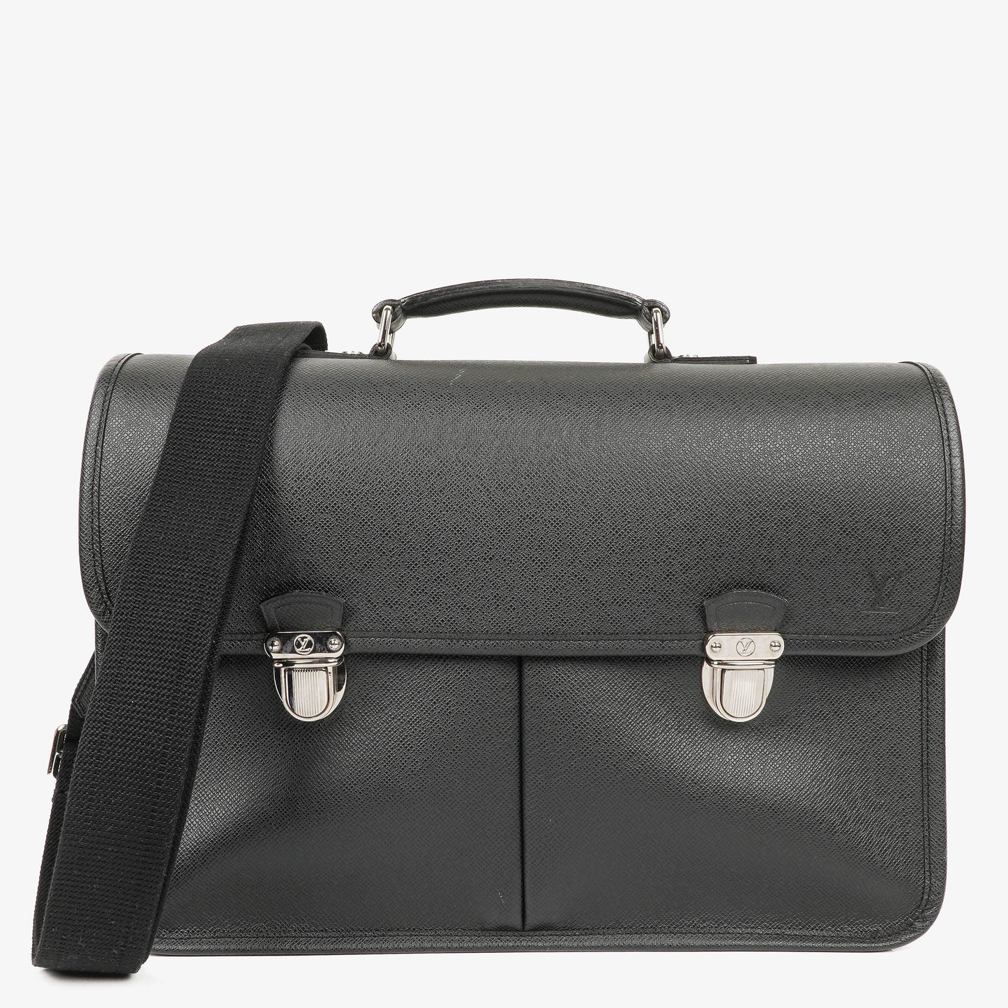 Louis Vuitton Anton Taiga Leather Briefcase Bag