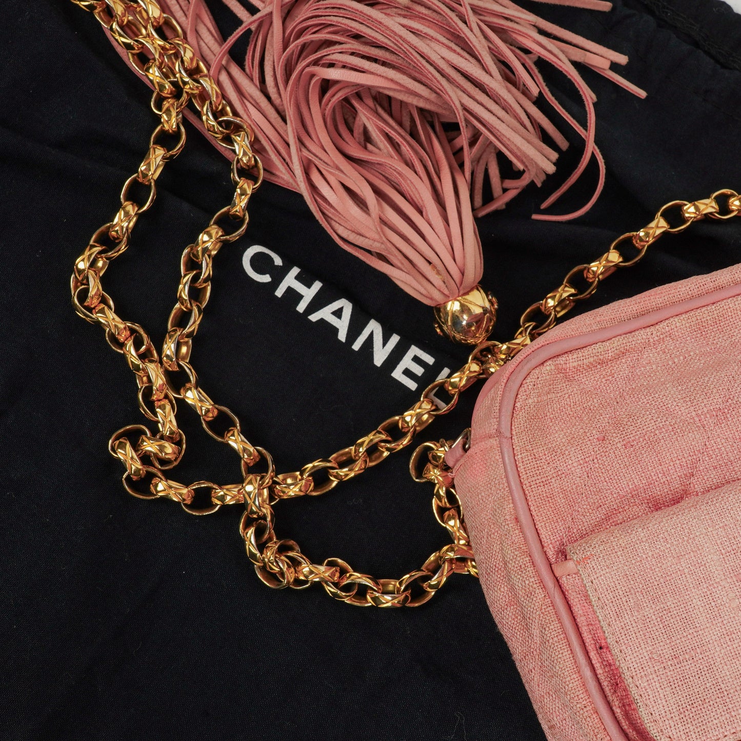 Chanel CC Mark Fringe Tassel Camera Bag