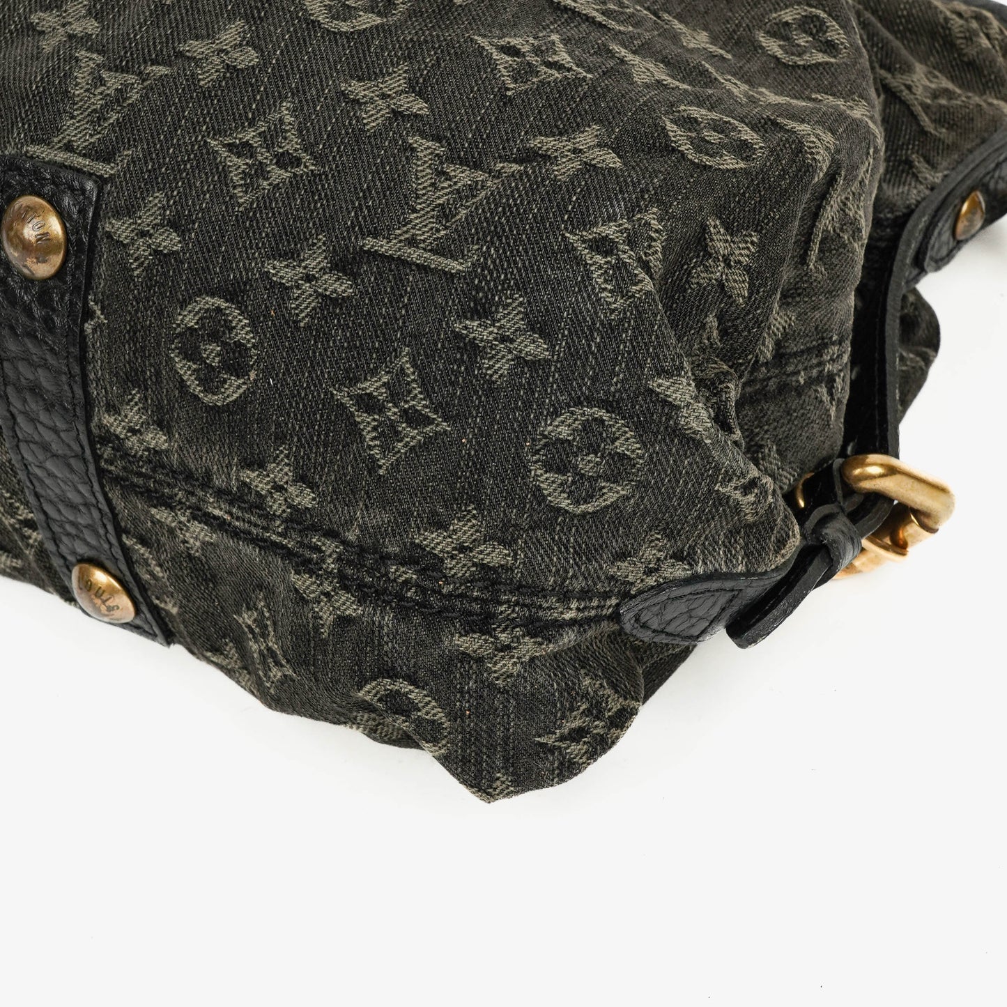 Louis Vuitton Neo Cabby GM Monogram Denim Bag Black