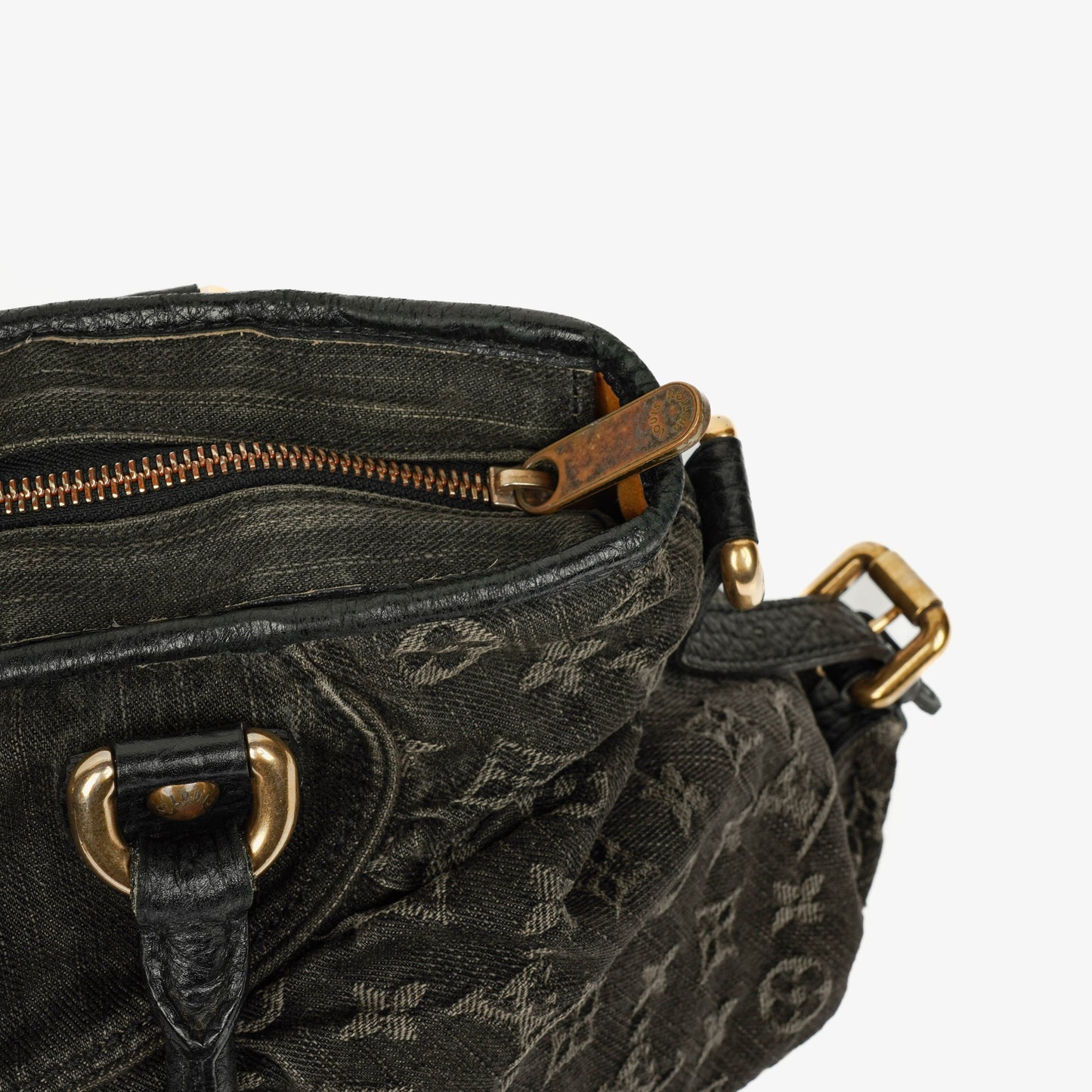 Louis Vuitton Neo Cabby GM Monogram Denim Bag Black