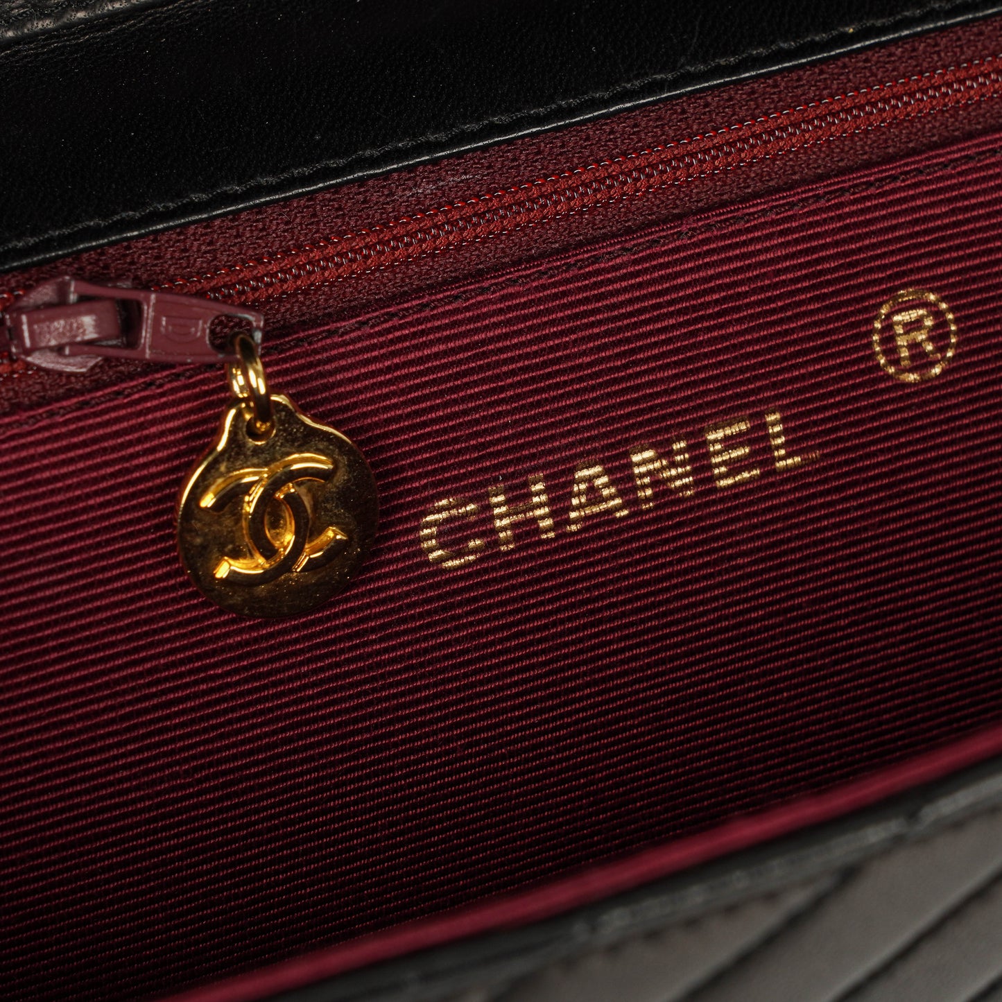 Chanel Classic Single Flap Bag Black Diagonal Quilted Lambskin 24K Gold-Plated Hardware