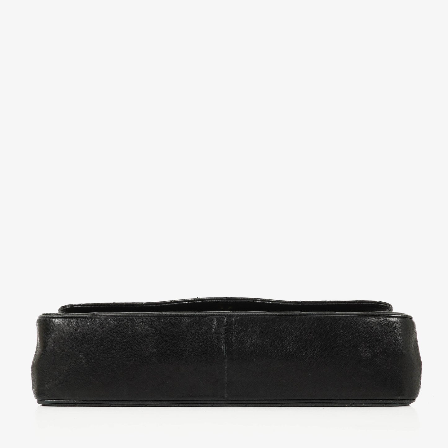 Chanel Classic Single Flap Bag Black Diagonal Quilted Lambskin 24K Gold-Plated Hardware