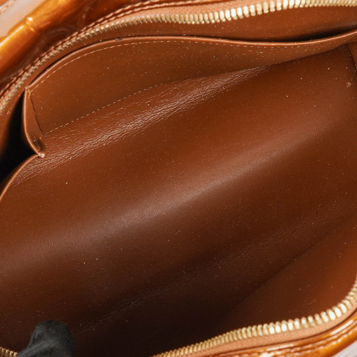 Louis Vuitton Tompkins Square Bronze Vernis Bag