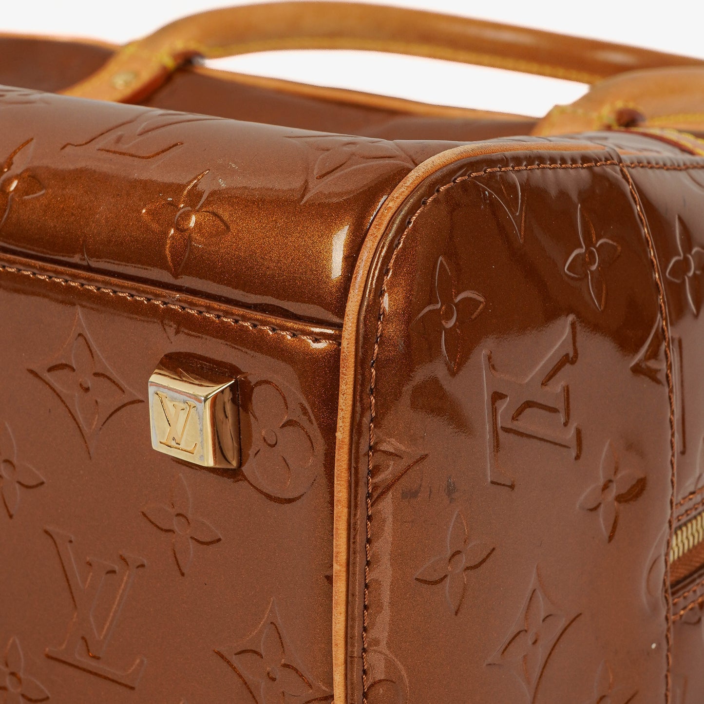 Louis Vuitton Tompkins Square Bronze Vernis Bag