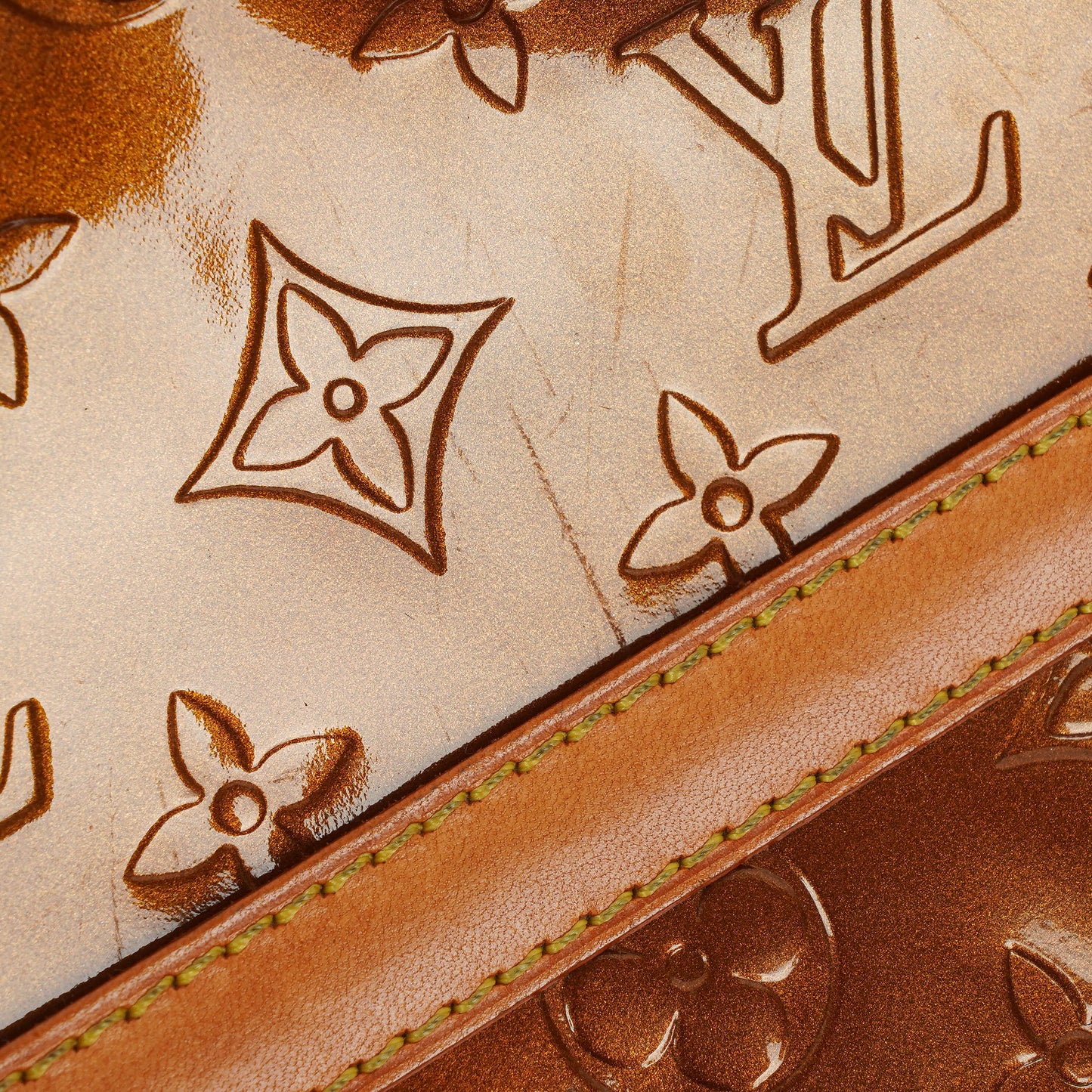 Louis Vuitton Tompkins Square Bronze Vernis Bag