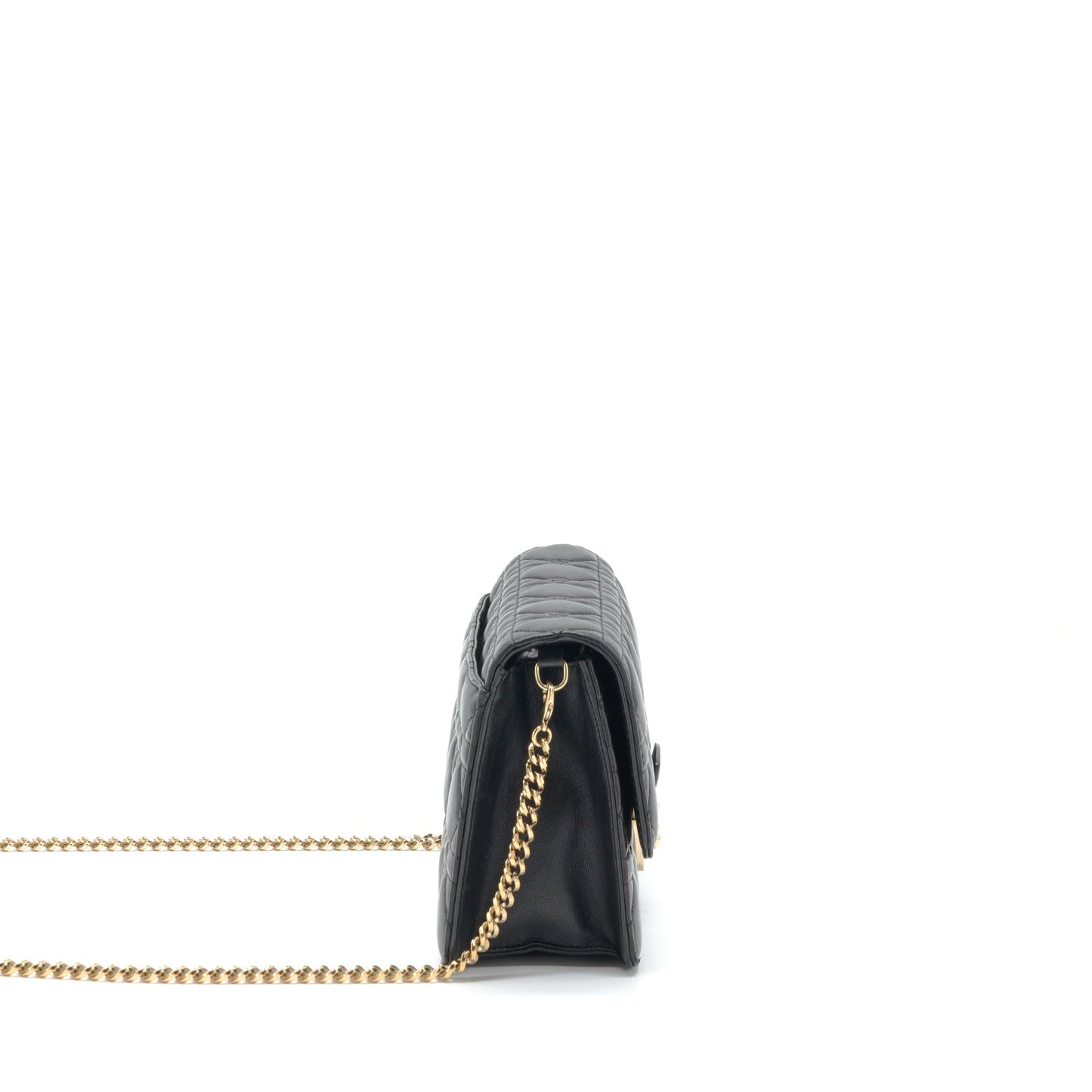 Dior Miss Dior Mini Crossbody Chain Purse Lambskin Black