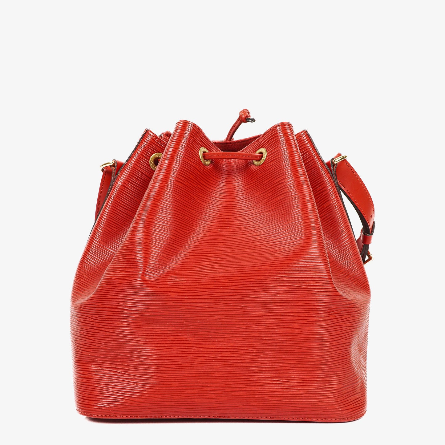Louis Vuitton Petit Noe Red EPI Leather Shoulder Bag