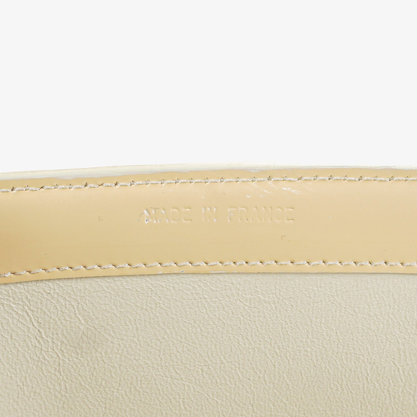 Chanel  Beige Patent Leather CC Tote Shoulder Bag