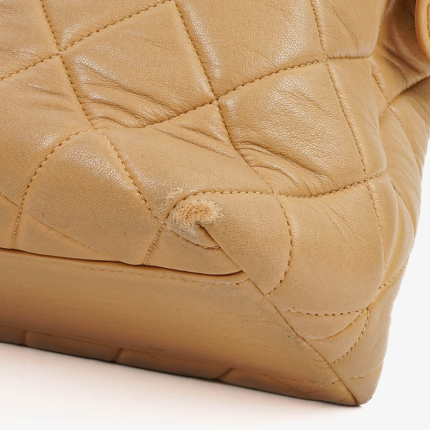 Chanel Beige Quilted Calfskin Tote Bag