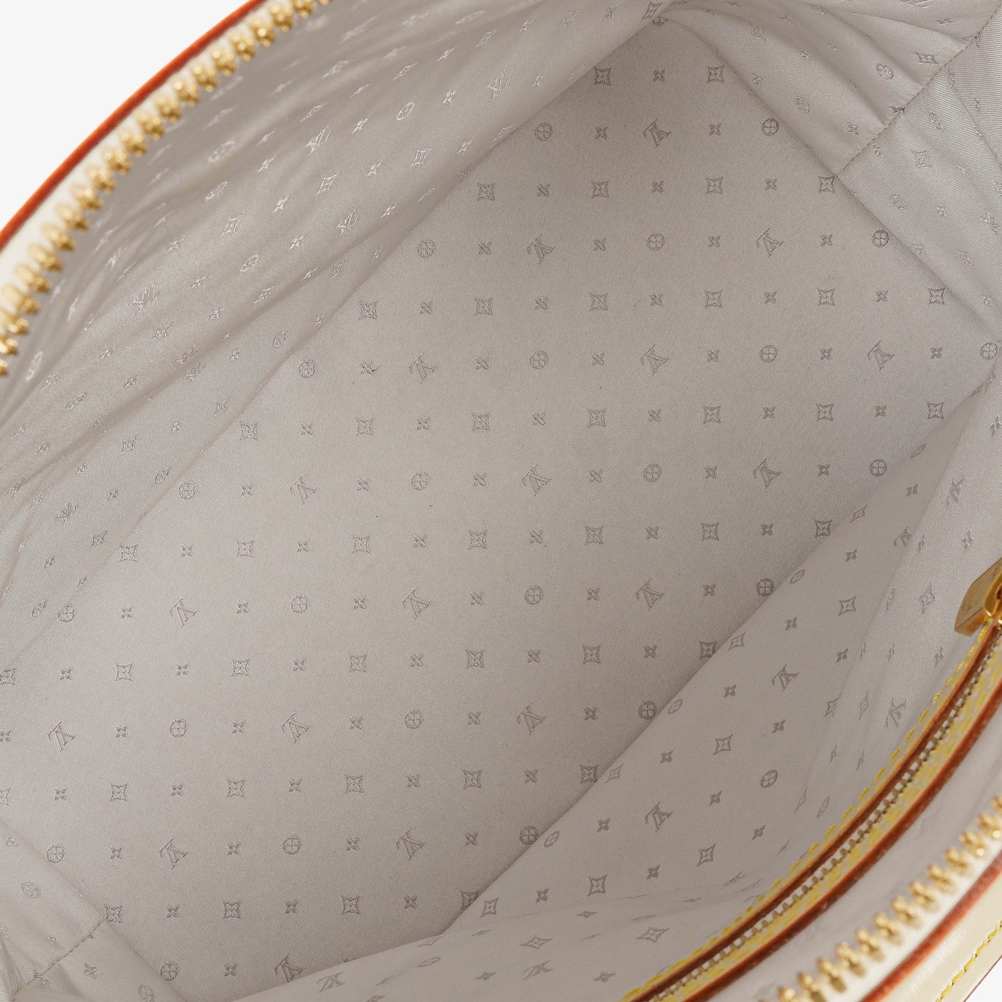 Louis Vuitton Lockit White Suhali Leather Bag