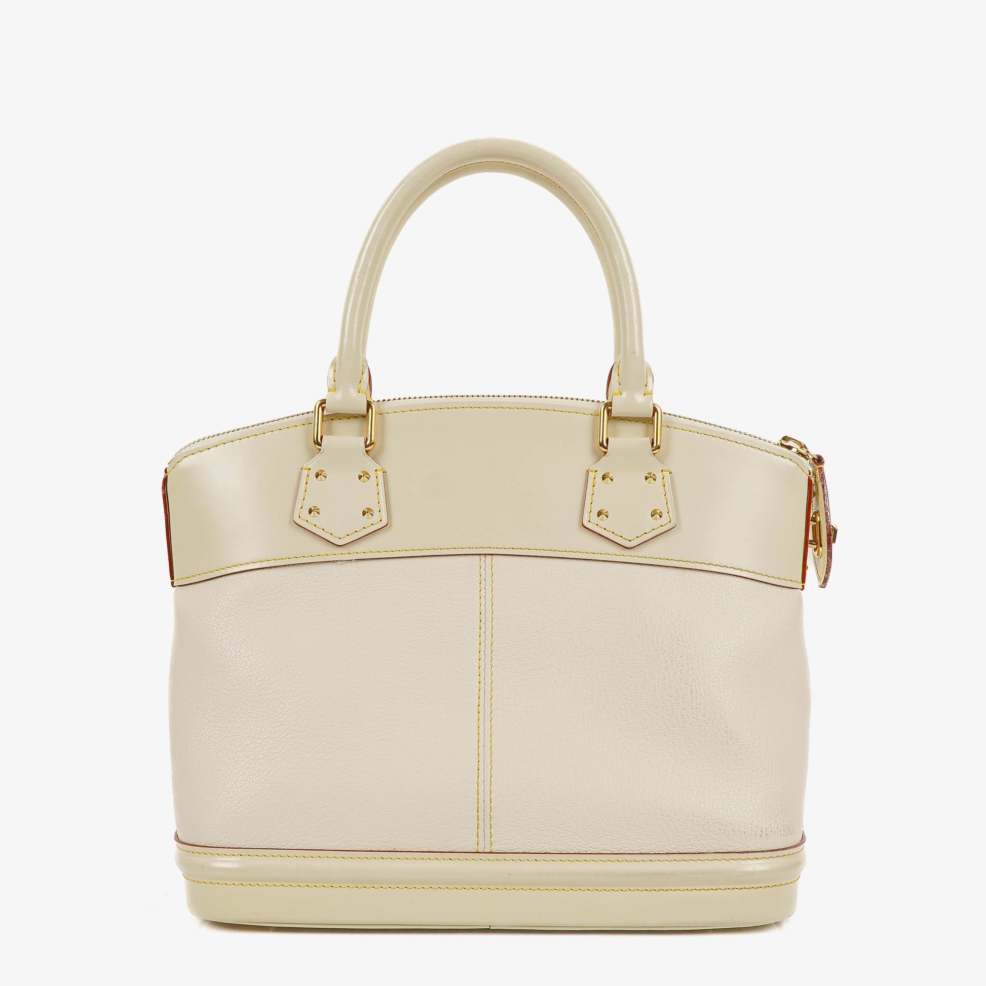Louis Vuitton Lockit White Suhali Leather Bag