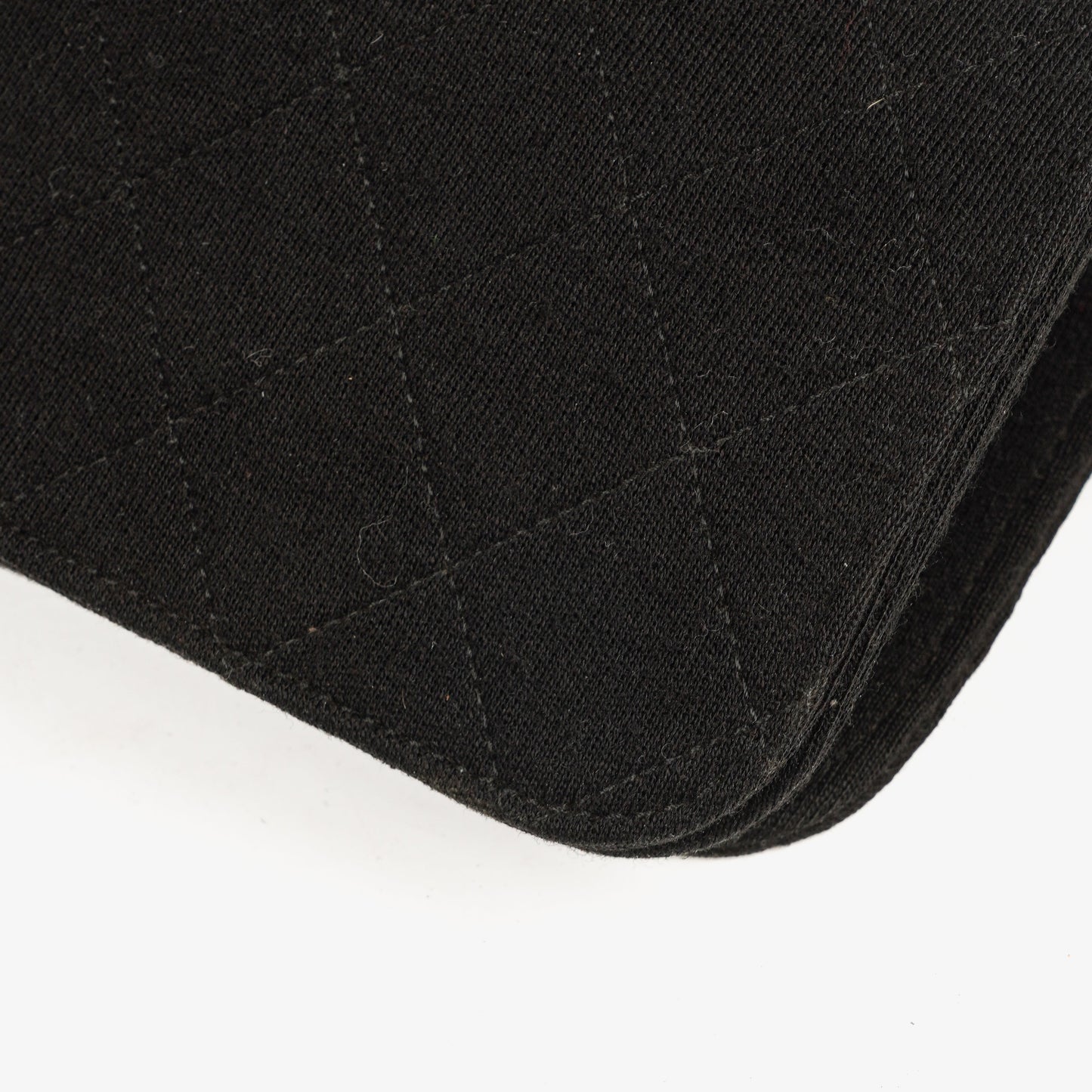 Chanel Classic Full Flap Bag Black Quilted Jersey With 24K Gold-Plated Hardware