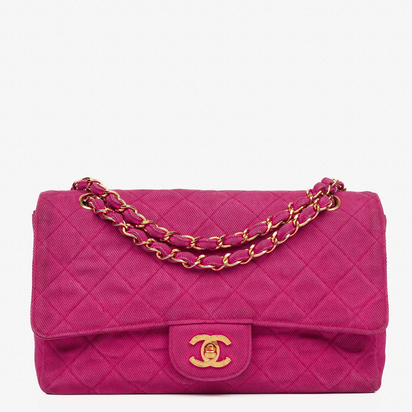 Chanel Canvas Single Flap Bag