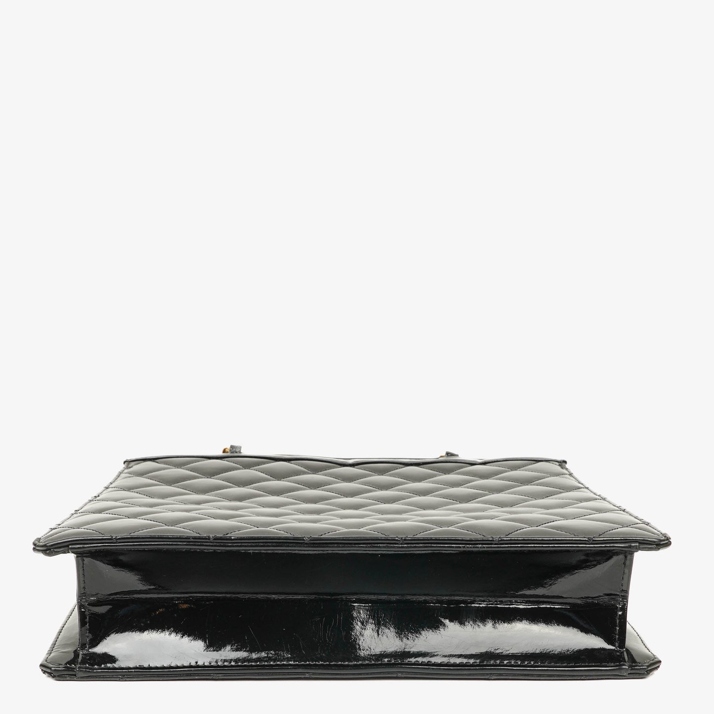 Chanel Black Patent Leather Tote Bag