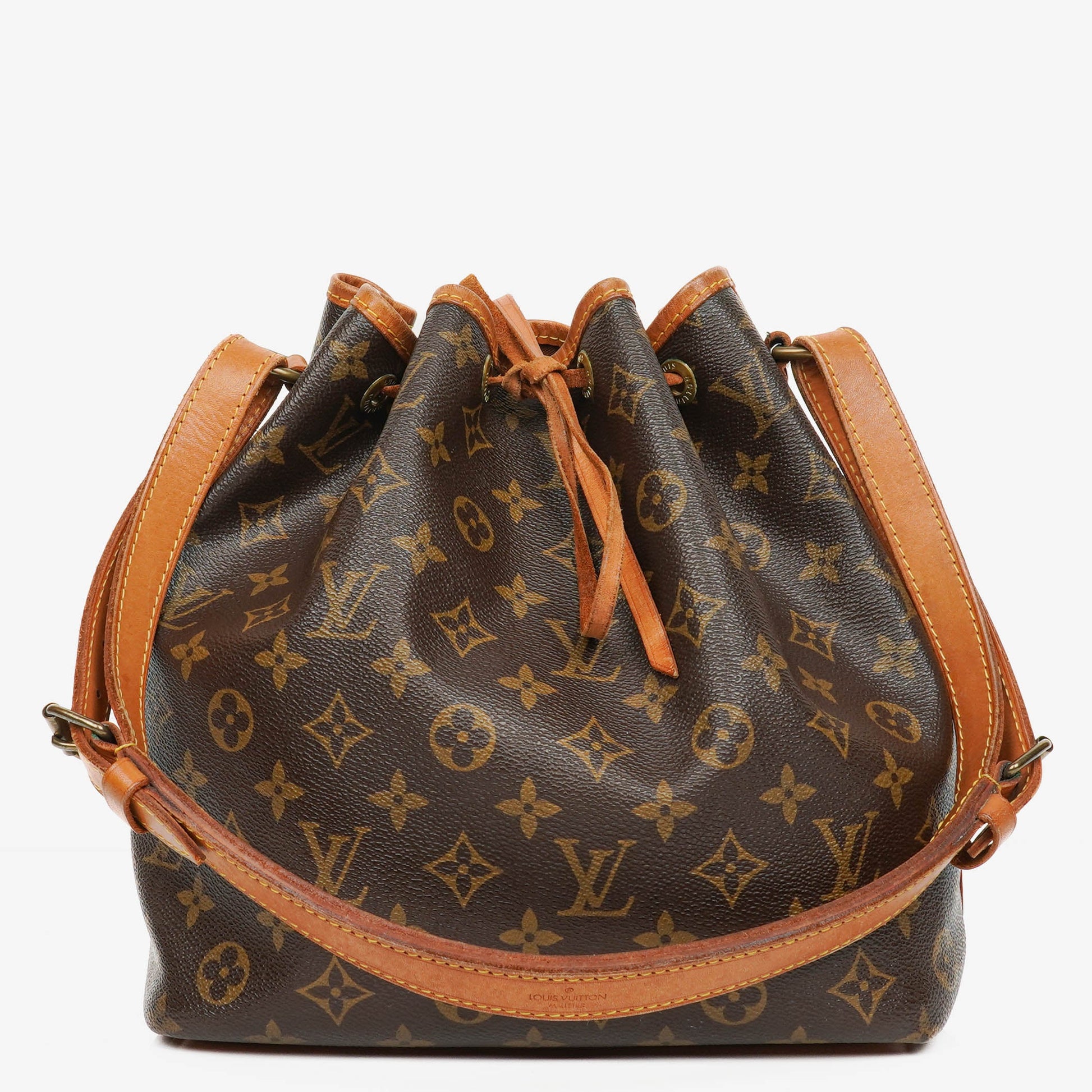Louis Vuitton Petit Noe Malletier Monogram Canvas Shoulder Bag