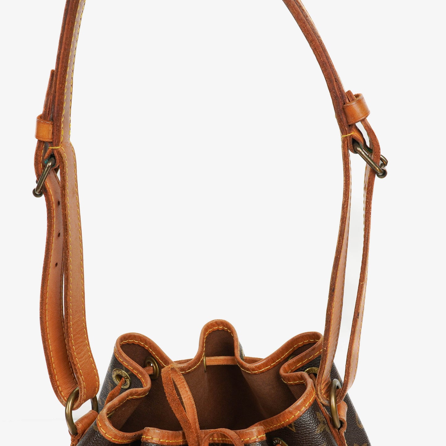 Louis Vuitton Petit Noe Malletier Monogram Canvas Shoulder Bag