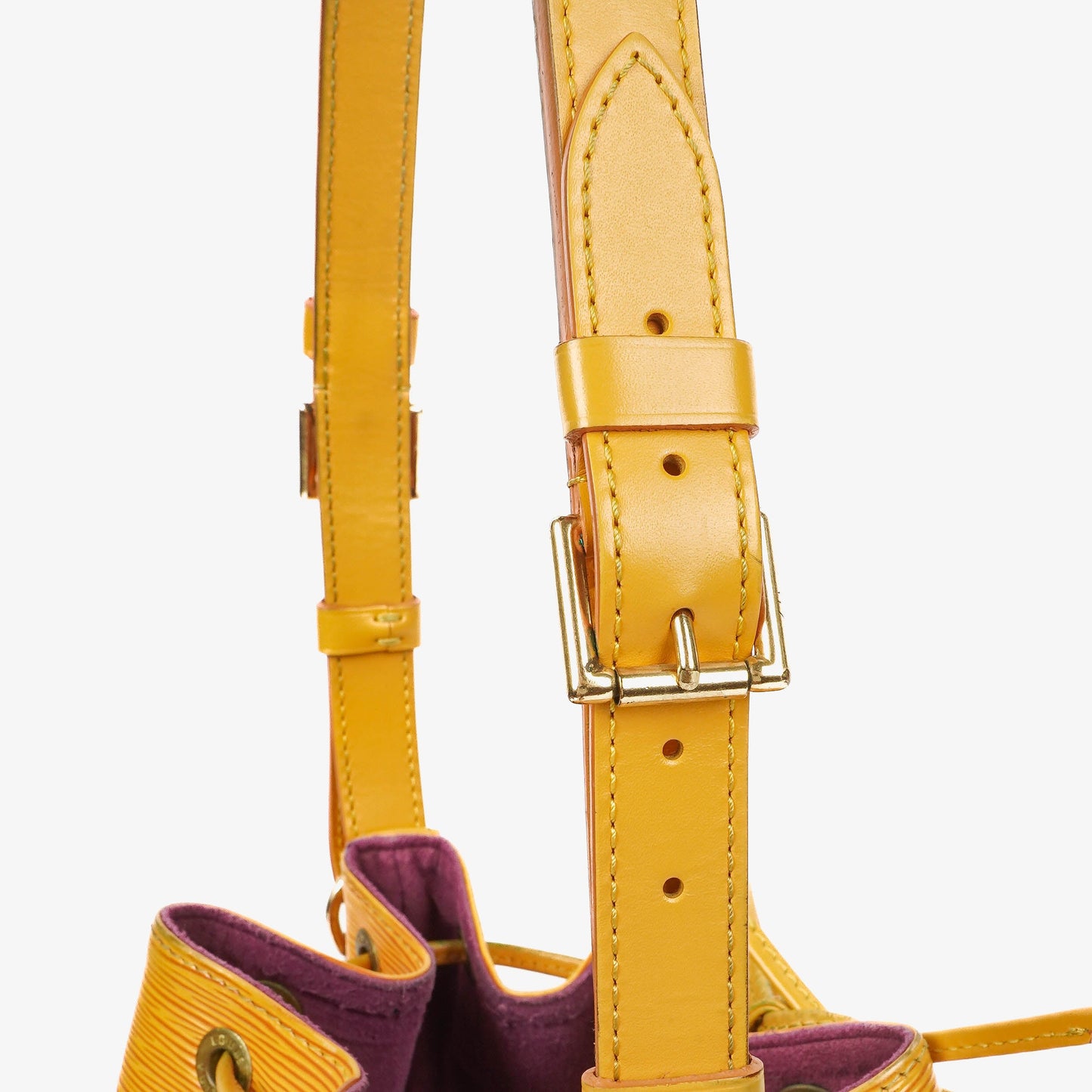 Louis Vuitton Petit Noe Yellow EPI Leather Shoulder Bag