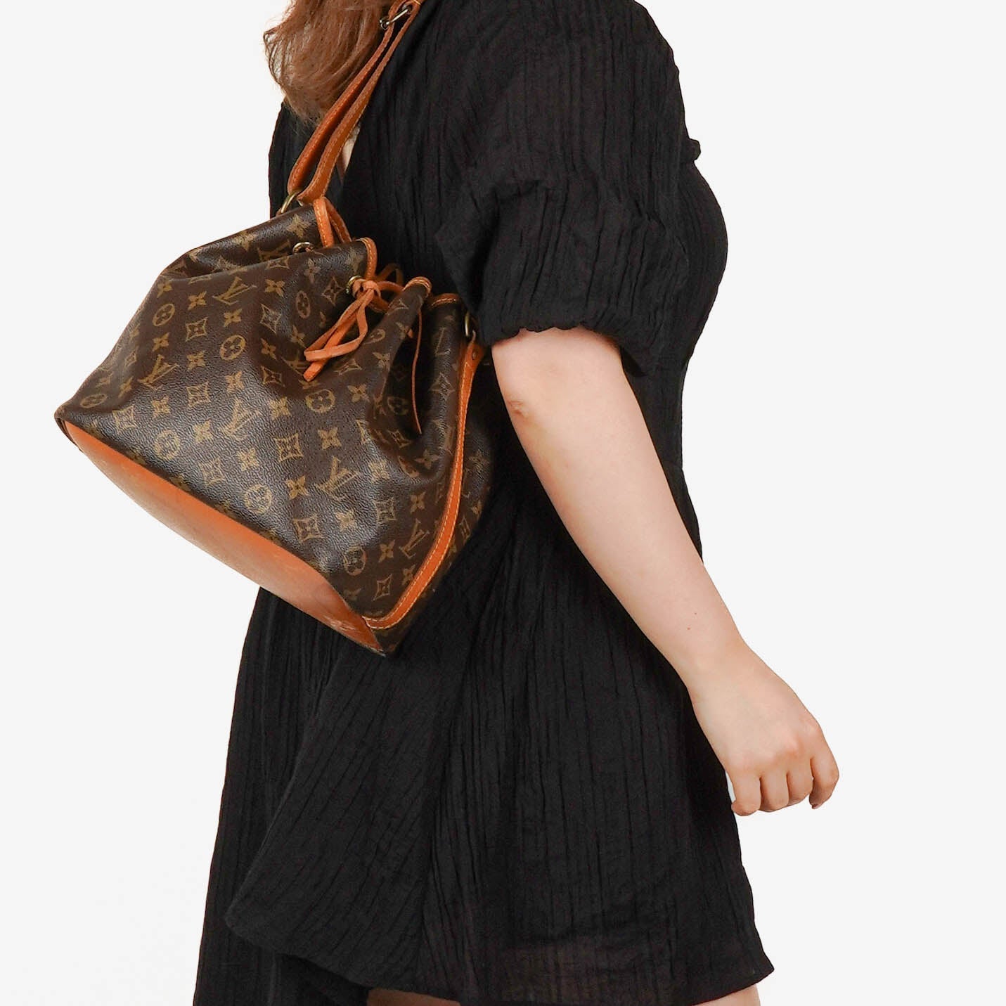 Louis Vuitton Petit Noe Malletier Monogram Canvas Shoulder Bag